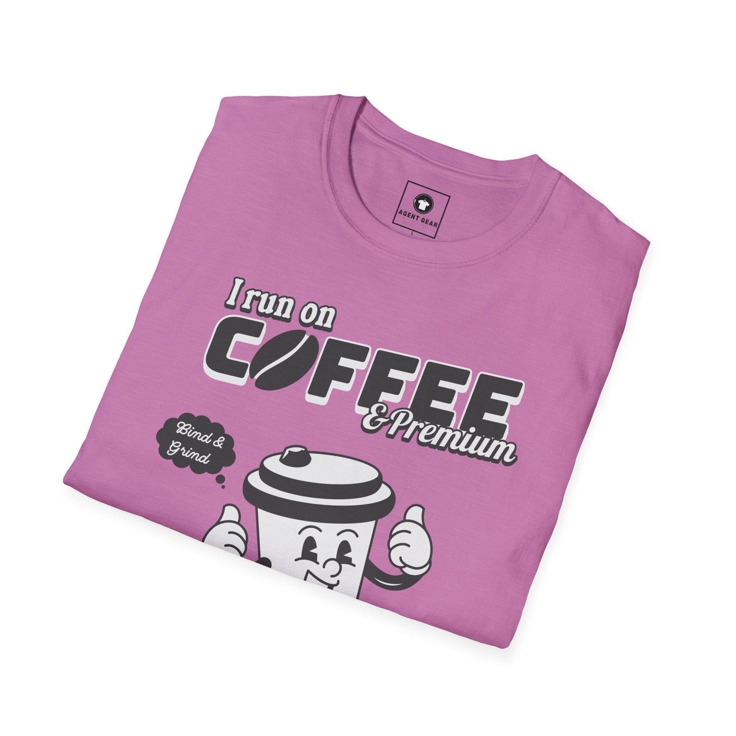 Insurance agents run on coffee and premium retro vintage t shirt soft heathered
