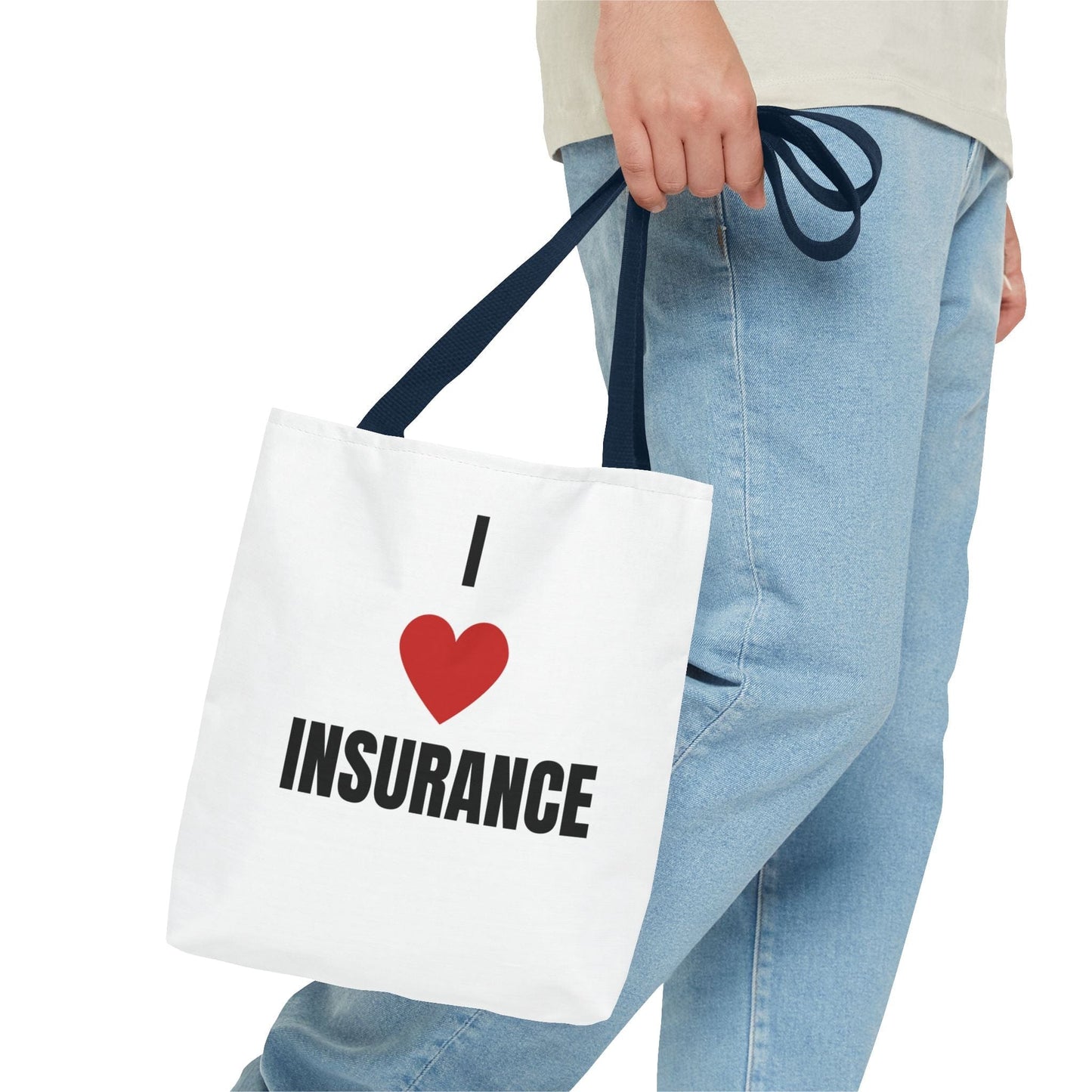 Printify Bags I Love insurance all purpose tote bag for insurance professionals