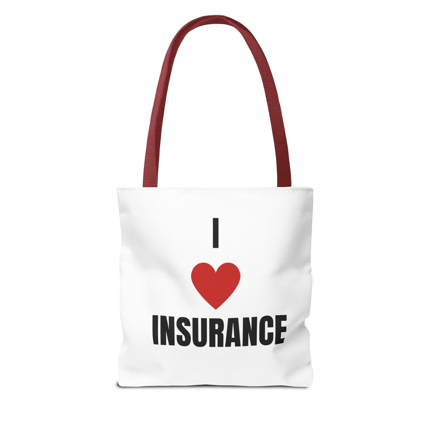 Printify Bags I Love insurance all purpose tote bag for insurance professionals