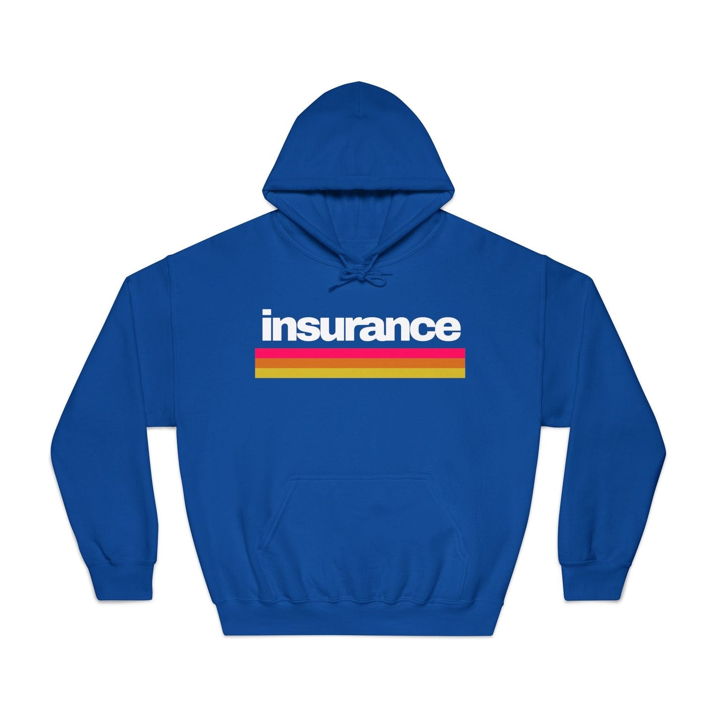 Printify Hoodie Royal / S Vintage Insurance Retro Style Hoodie - Unisex DryBlend® Sweatshirt