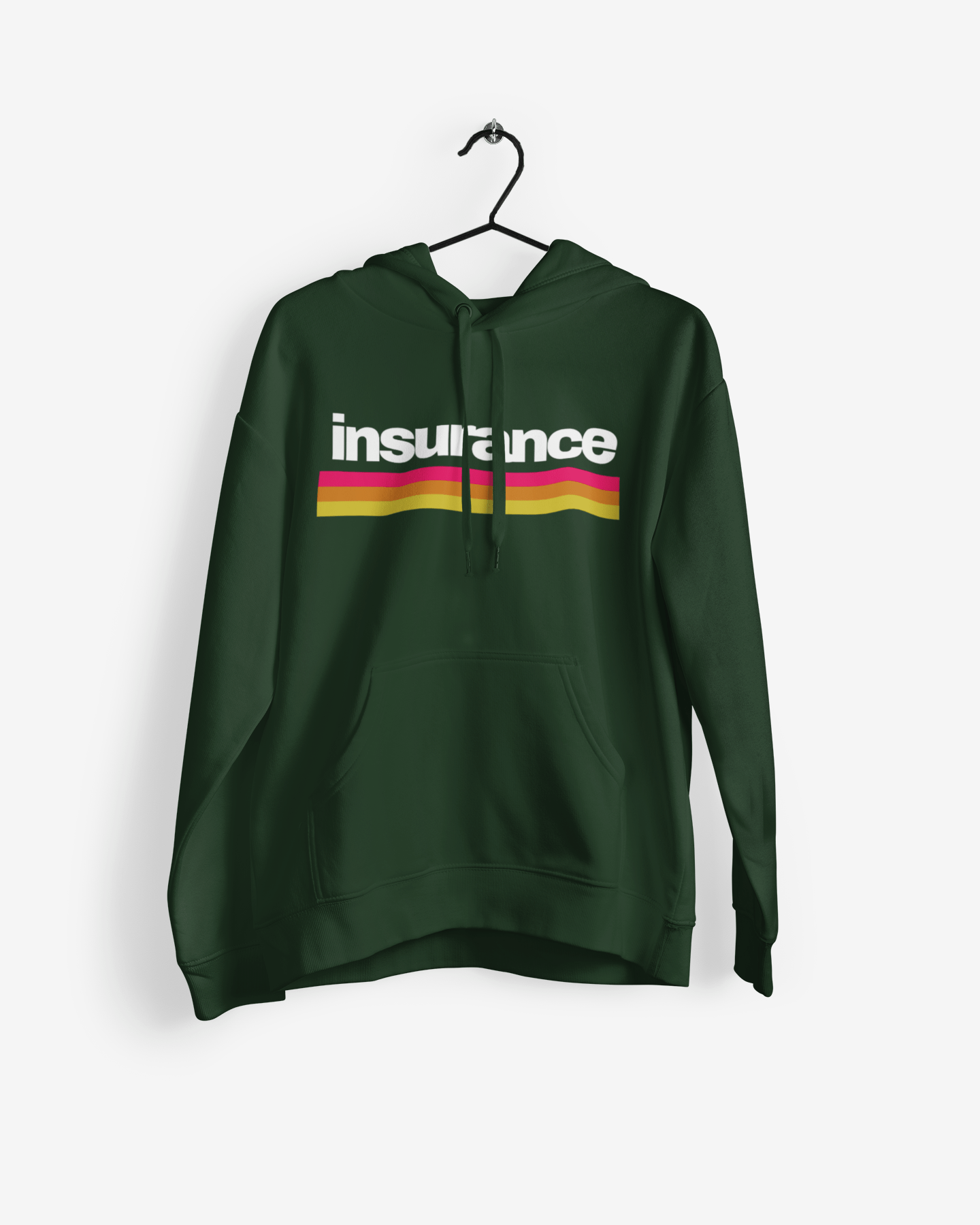 Printify Hoodie Vintage Insurance Retro Style Hoodie - Unisex DryBlend® Sweatshirt