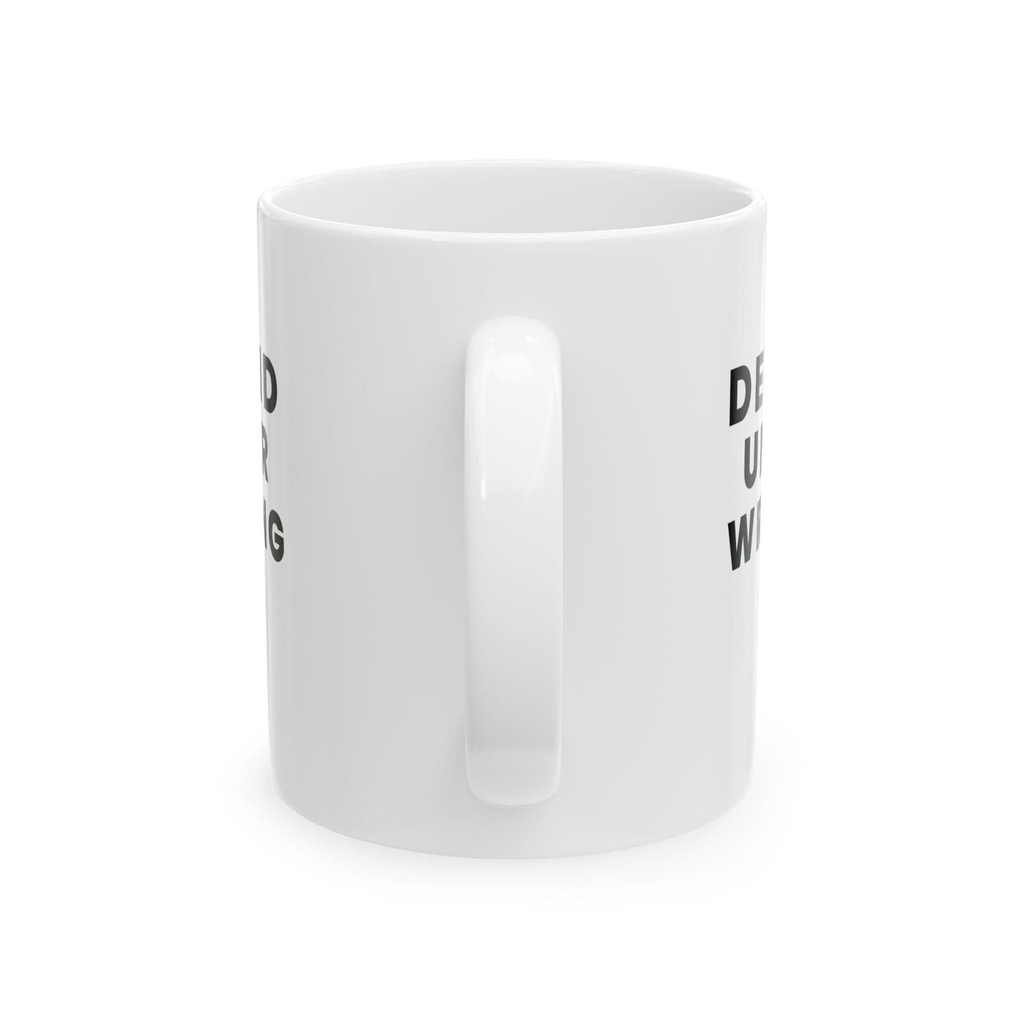 Printify Mug 11oz Defund Underwriting Funny Insurance Coffee Ceramic Mug, 11oz