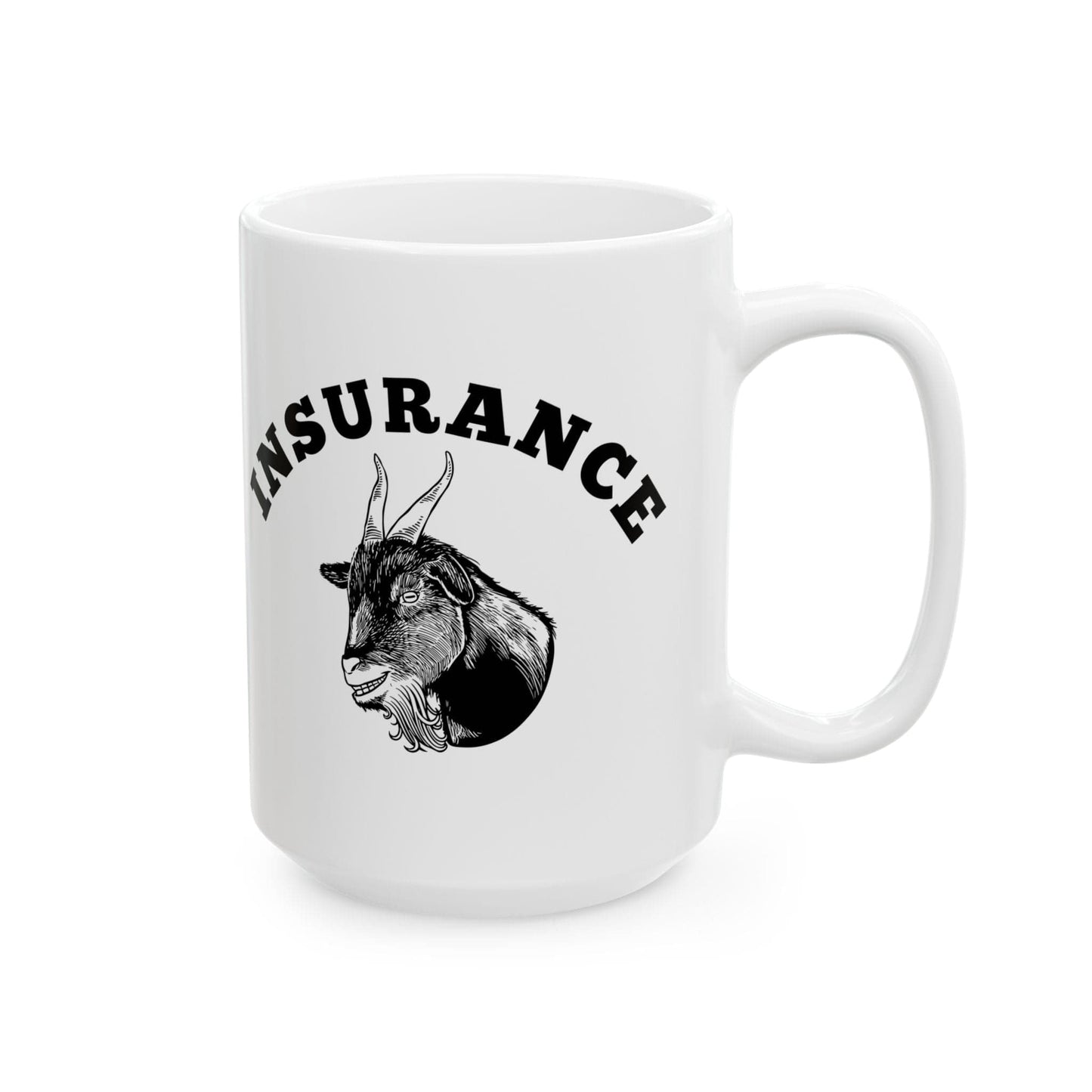 Printify Mug Goat of Insurance Ceramic Mug, (11oz, 15oz)