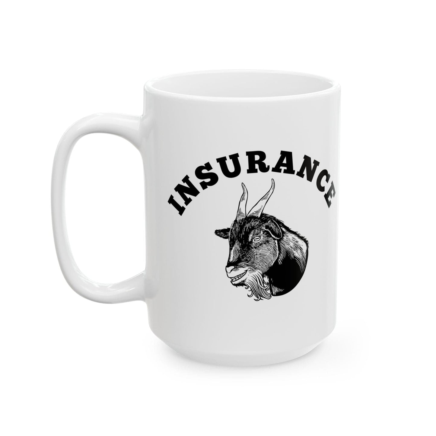 Printify Mug Goat of Insurance Ceramic Mug, (11oz, 15oz)
