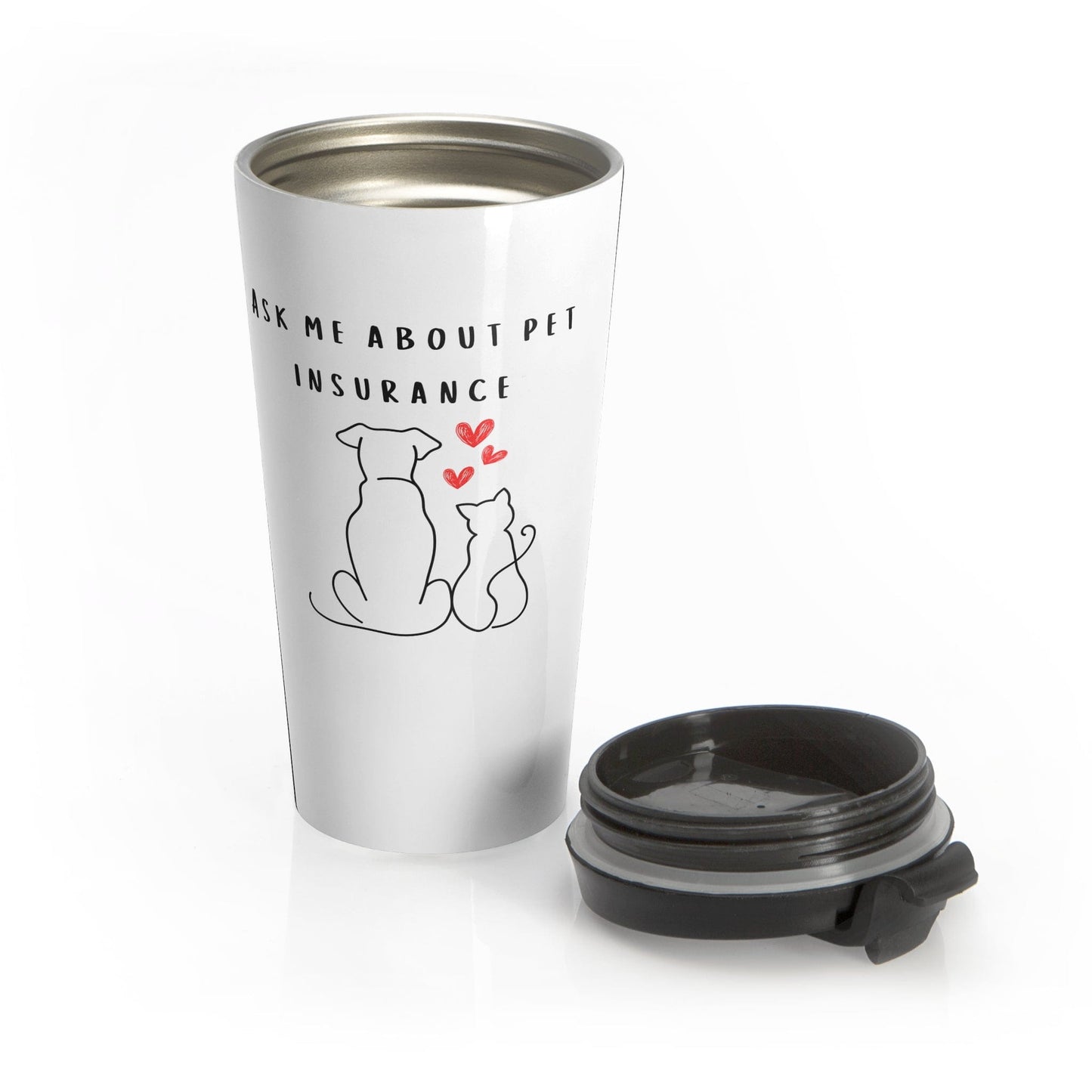 Printify Mug 15oz Pet Insurance Travel Mug For insurance agents