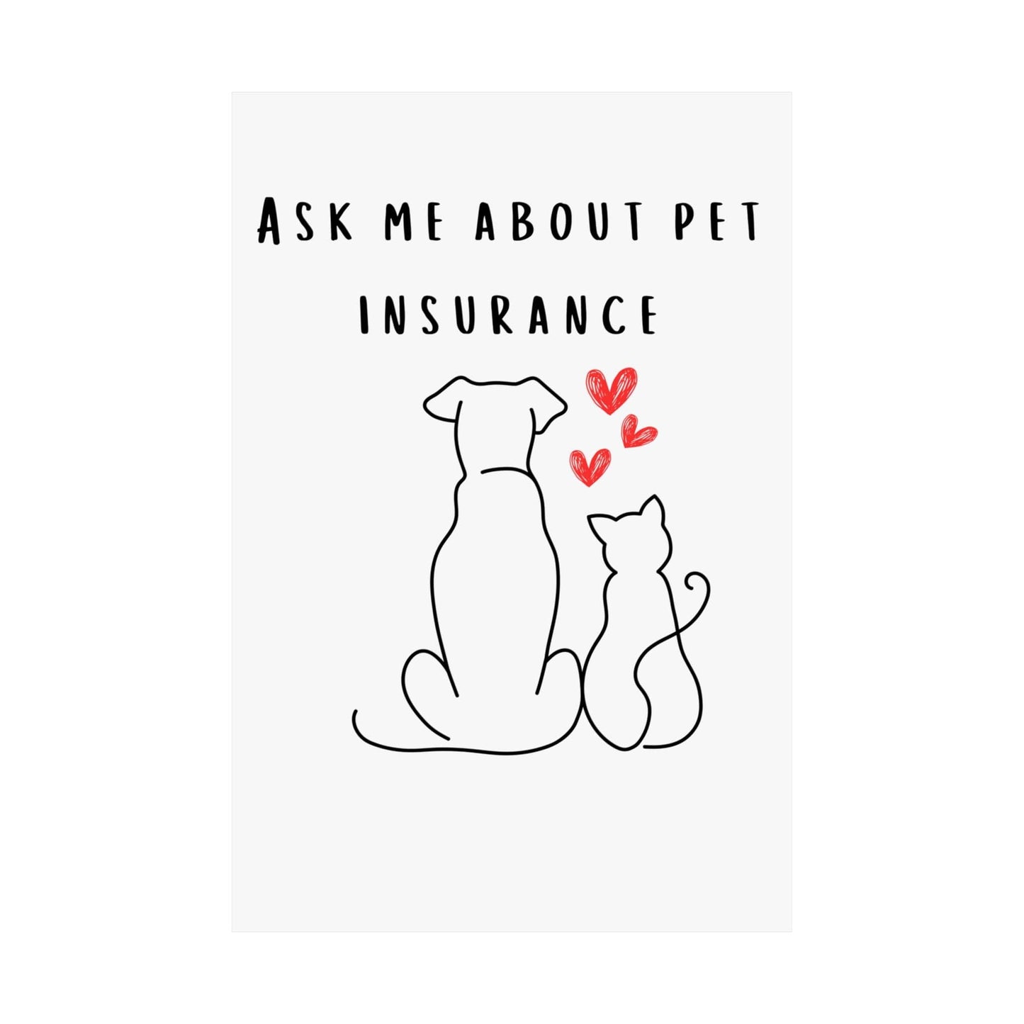 Printify Poster 24″ x 36″ / Matte Pet Insurance Agent Poster Sell More Pet Insurance
