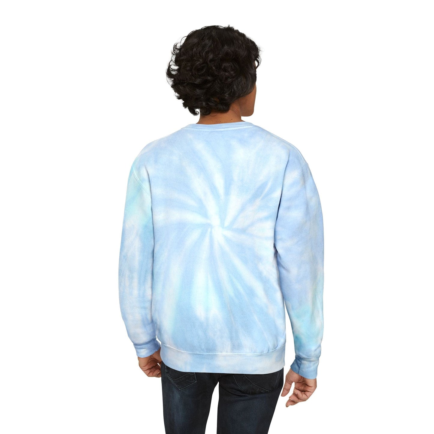 Printify Sweatshirt Go Fund Me is not Life Insurance Unisex Tie-Dye Sweatshirt