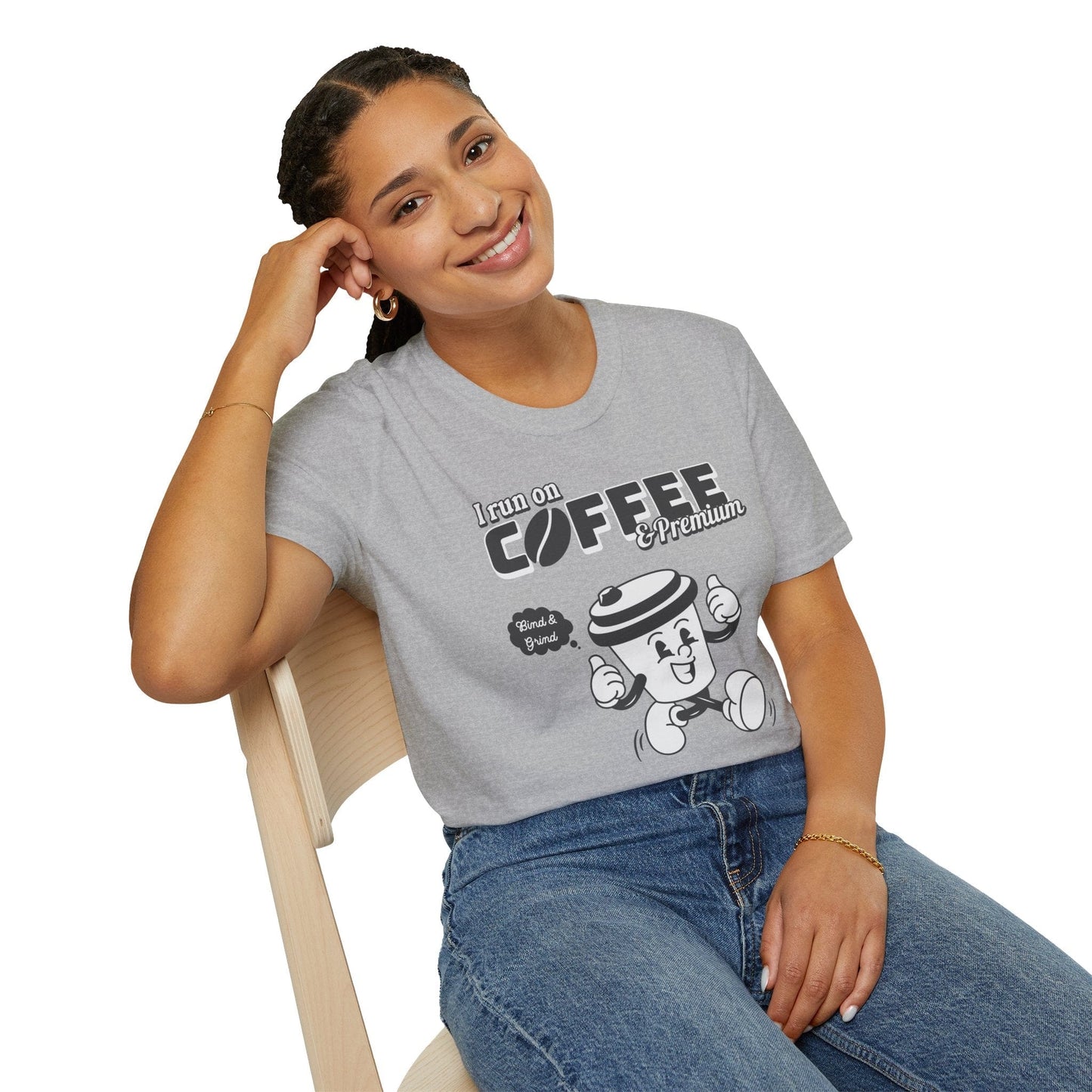 Printify T-Shirt Insurance agents run on coffee and premium retro vintage t shirt soft heathered