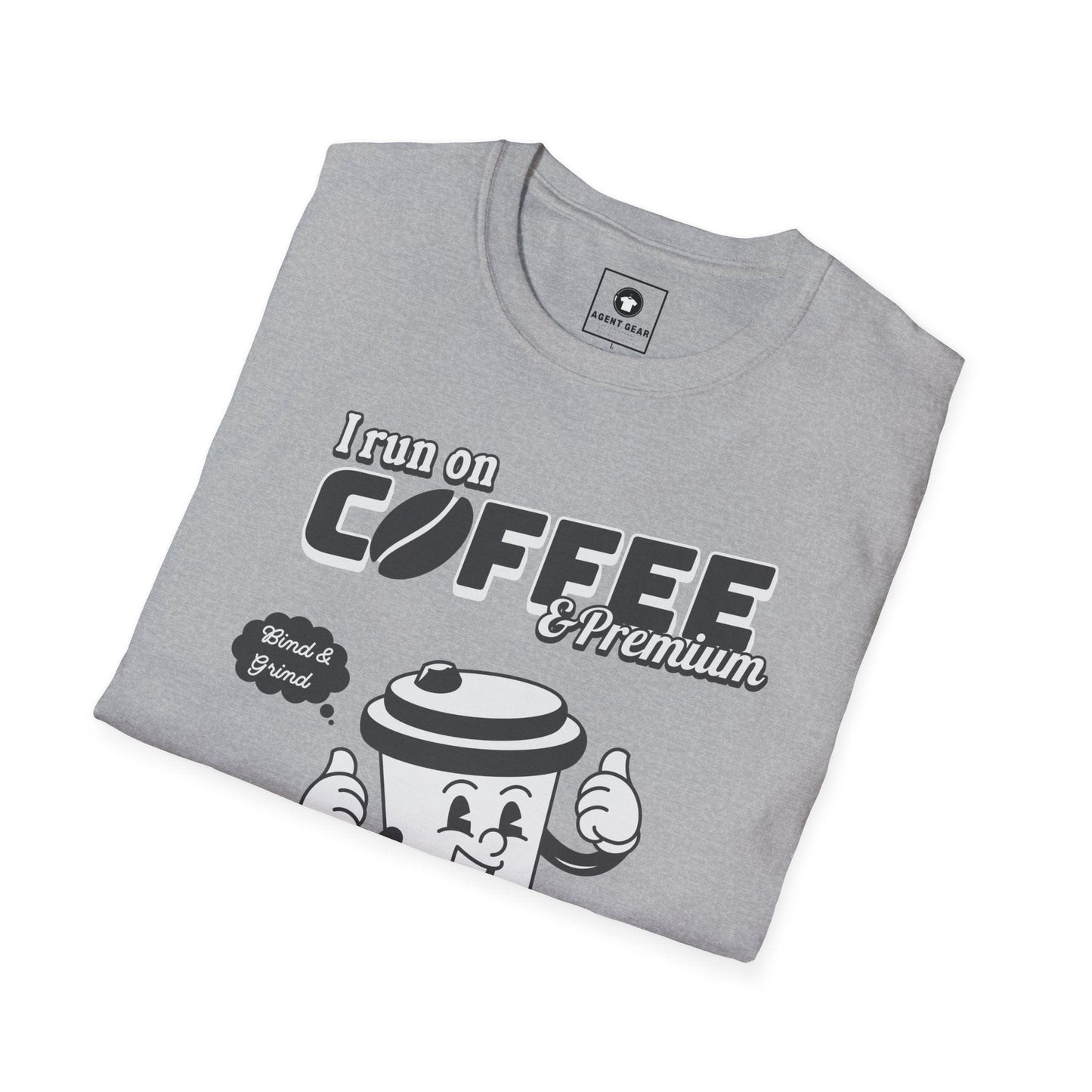 Printify T-Shirt Insurance agents run on coffee and premium retro vintage t shirt soft heathered