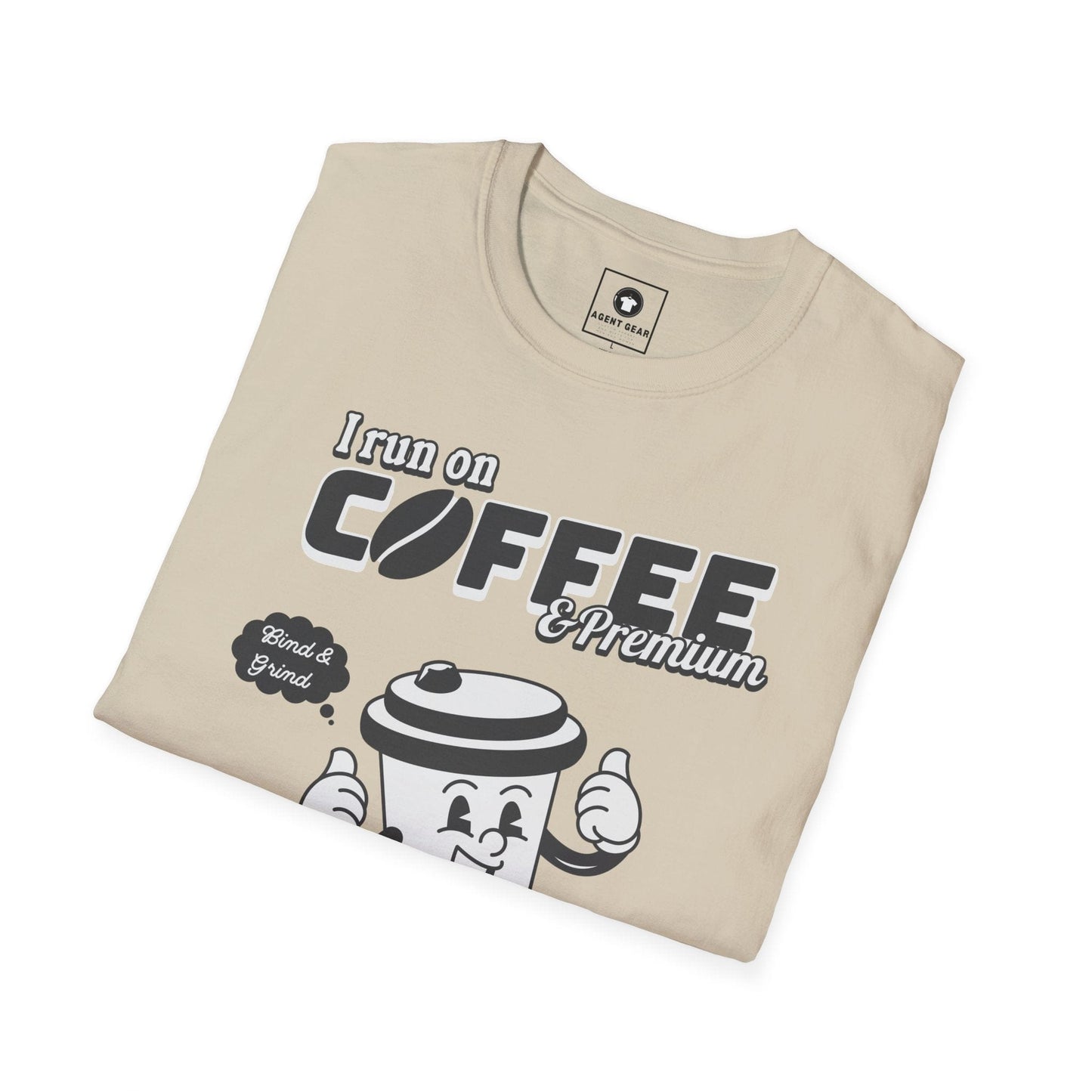Printify T-Shirt Insurance agents run on coffee and premium retro vintage t shirt soft heathered
