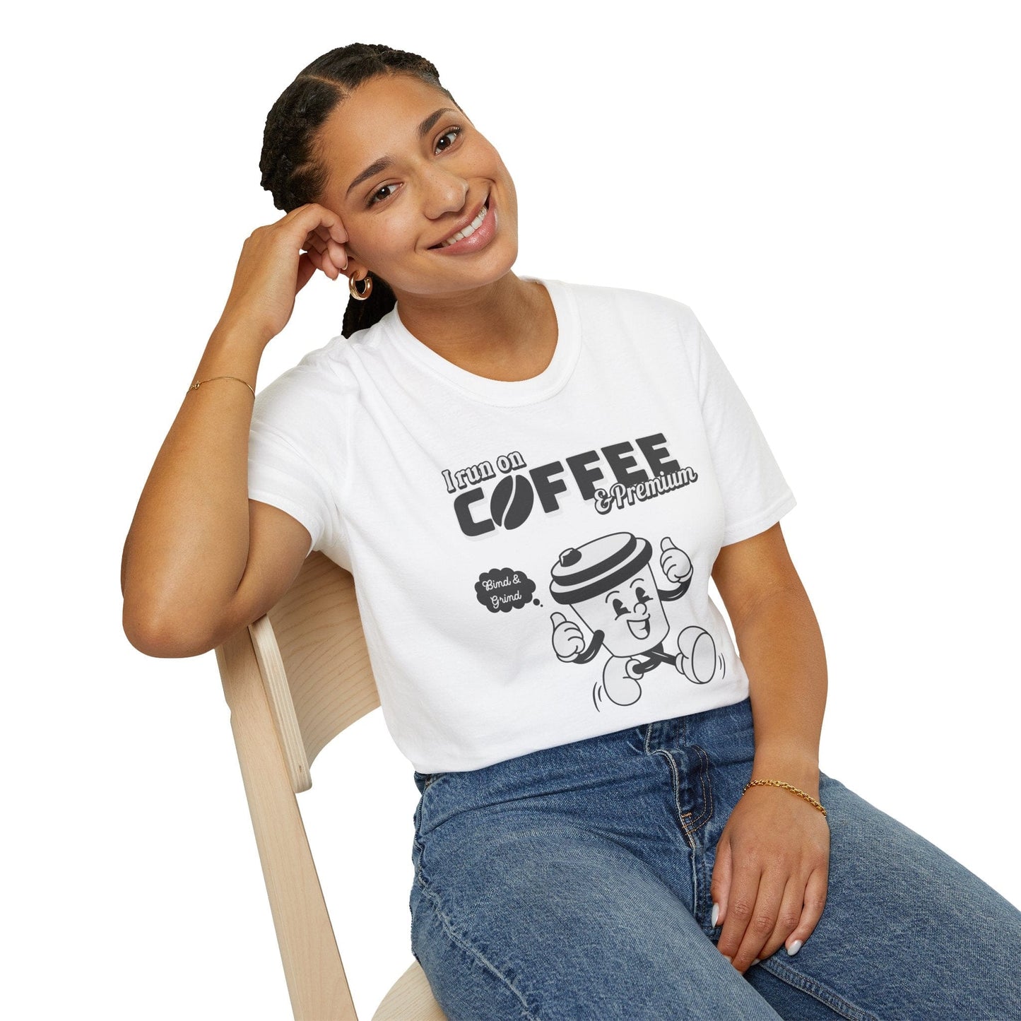 Printify T-Shirt Insurance agents run on coffee and premium retro vintage t shirt soft heathered