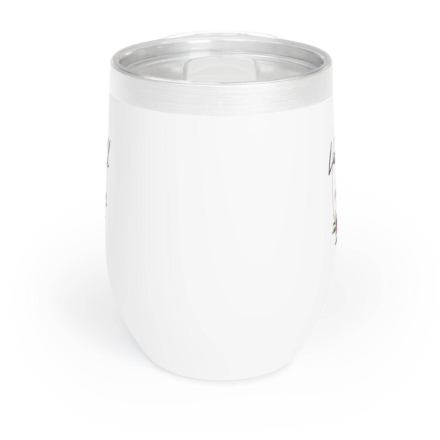 Printify Tumbler White / 12oz Pretty Floral Licensed to Sell Insurance Agency Chill Wine Tumbler
