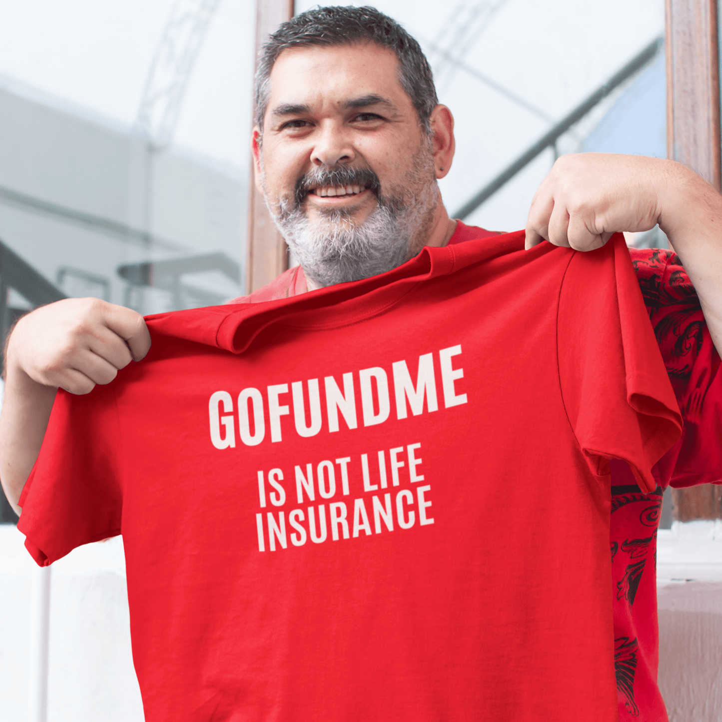 Go Fund Me is not Life Insurance Mens T Shirt Funny Insurance Agent Gift