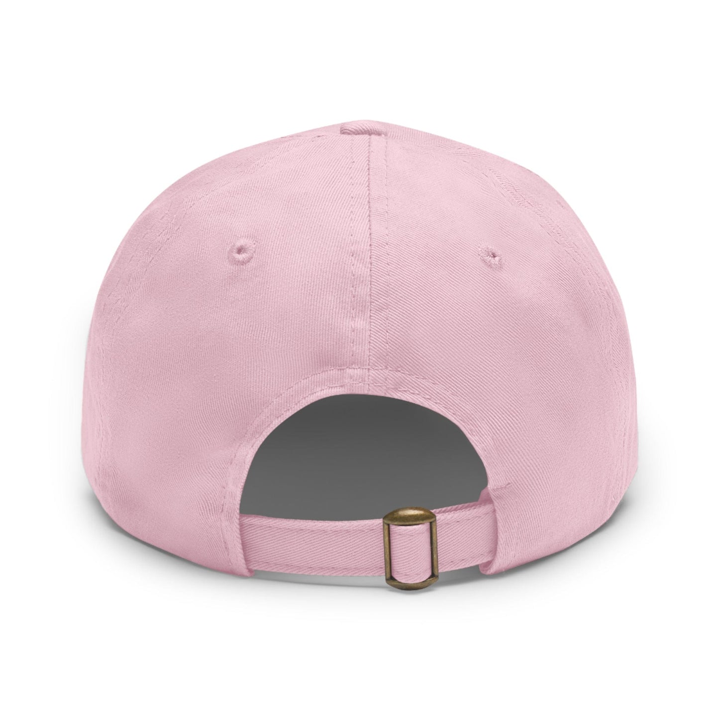 Printify Hats Go Fund Me is not Life Insurance Dad Hat with Leather Patch (Rectangle)