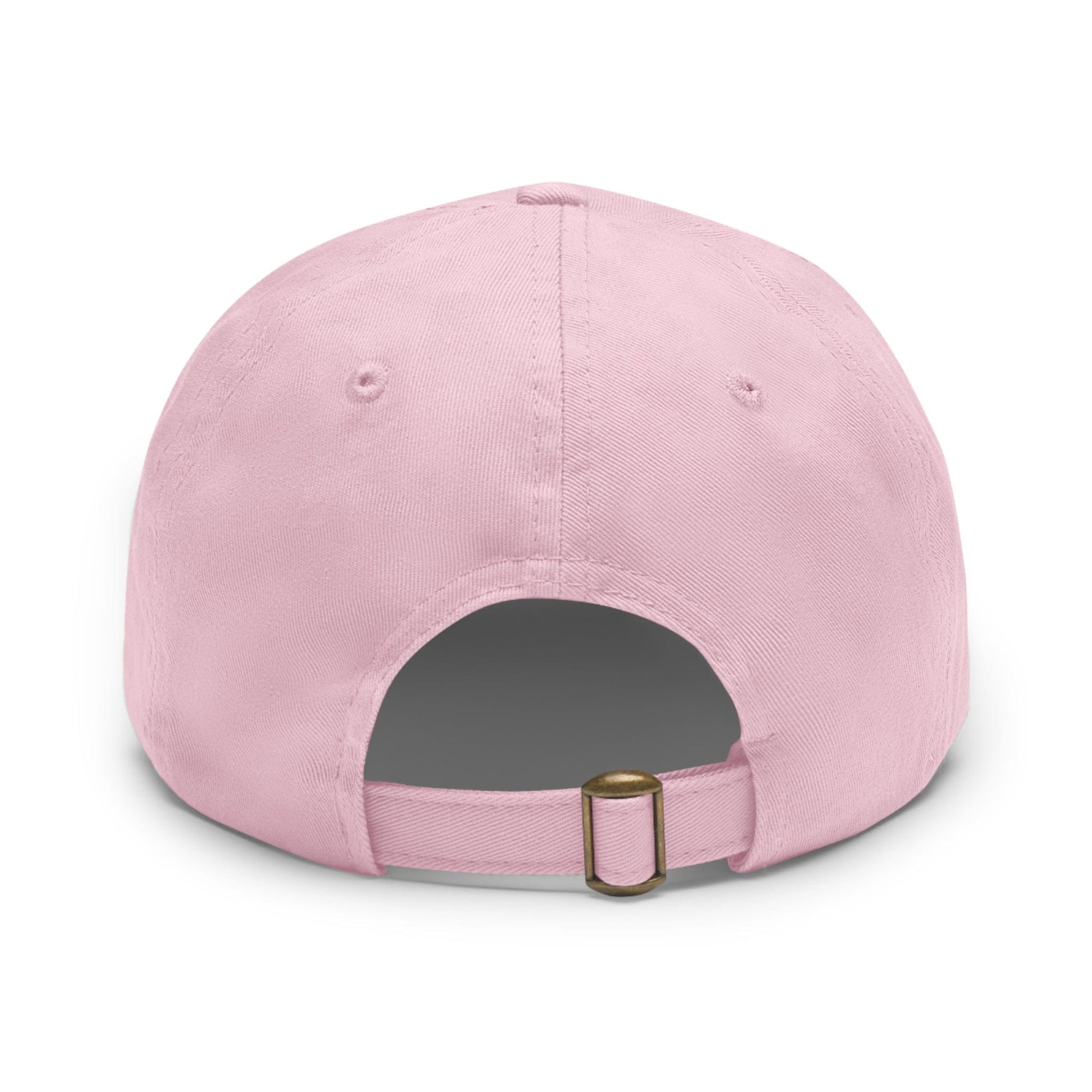 Printify Hats Go Fund Me is not Life Insurance Dad Hat with Leather Patch (Rectangle)