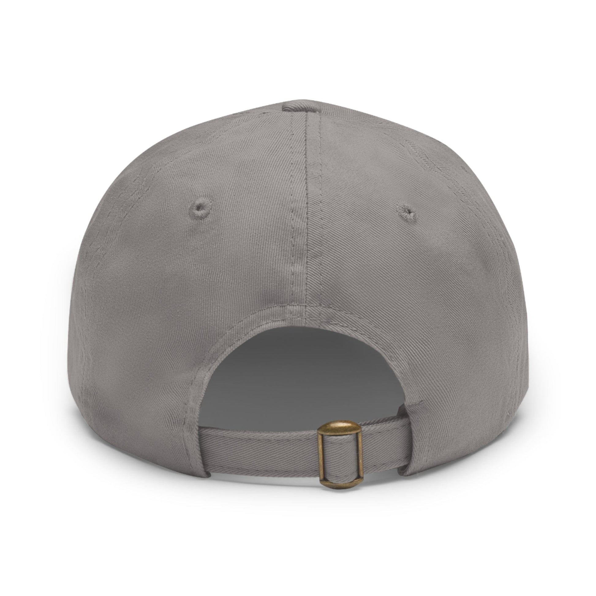 Printify Hats Go Fund Me is not Life Insurance Dad Hat with Leather Patch (Rectangle)