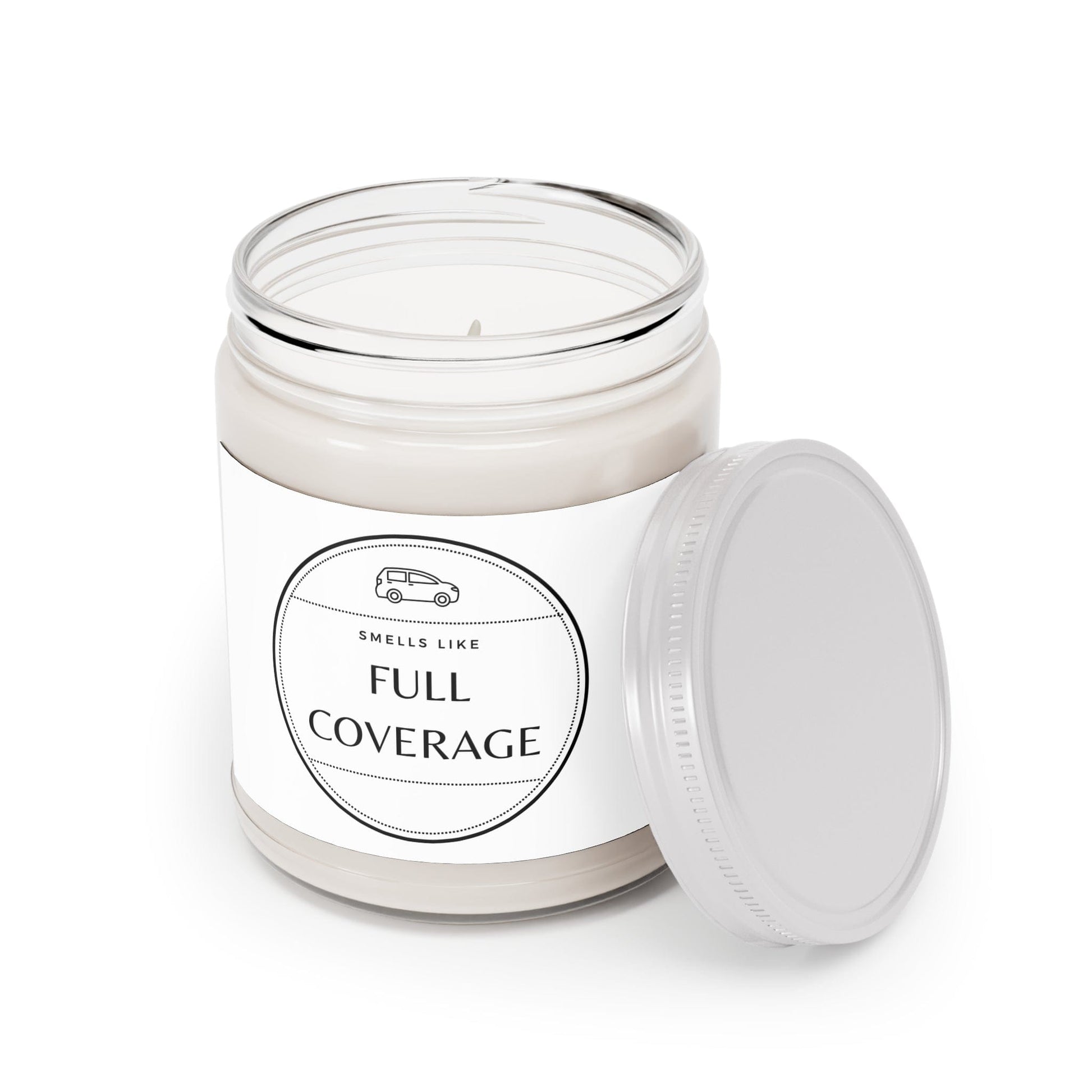 Printify Home Decor Comfort Spice / One size Smells Like Full Coverage Candle the most elusive scent Insurance Agent Joke Candle