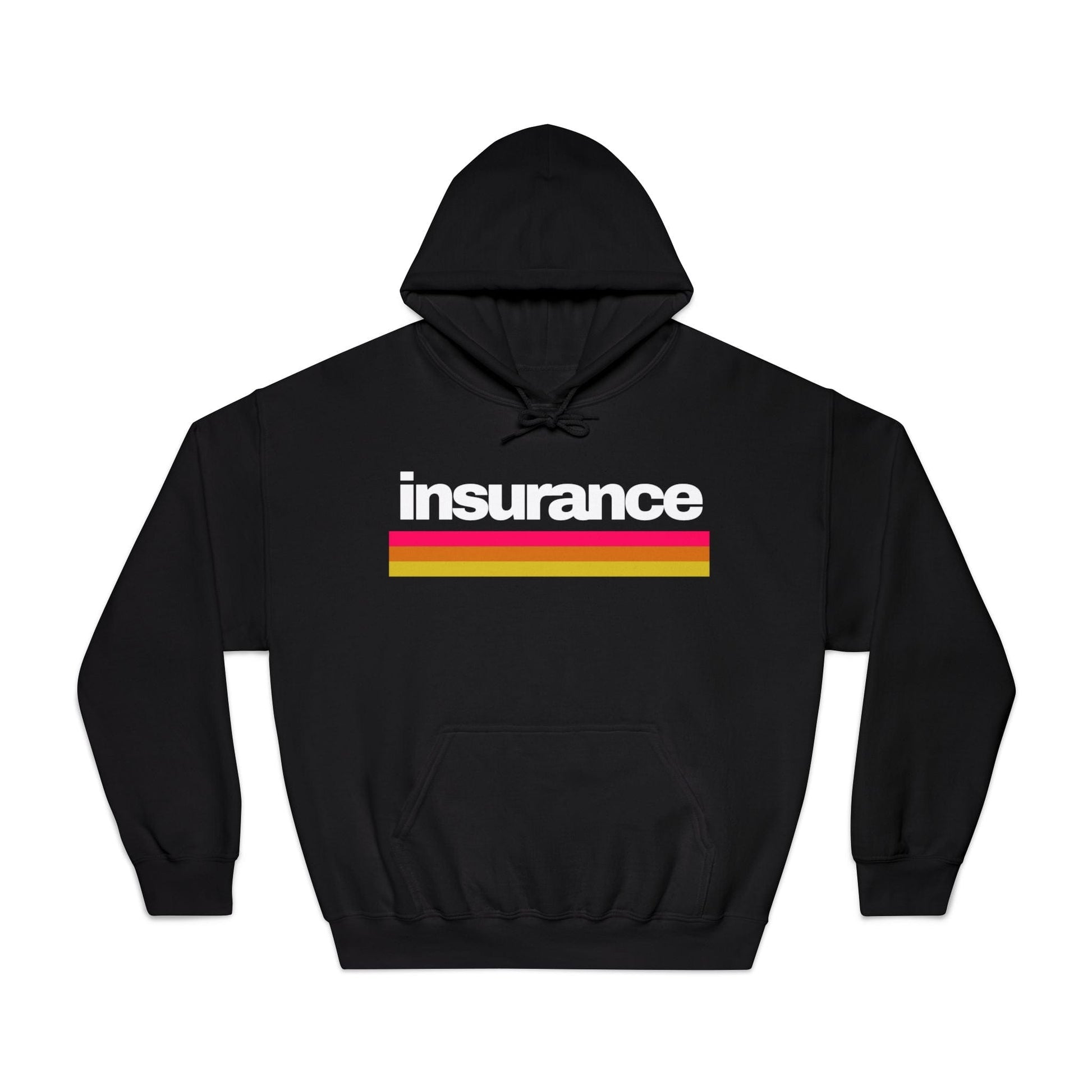 Printify Hoodie Vintage Insurance Retro Style Hoodie - Unisex DryBlend® Sweatshirt