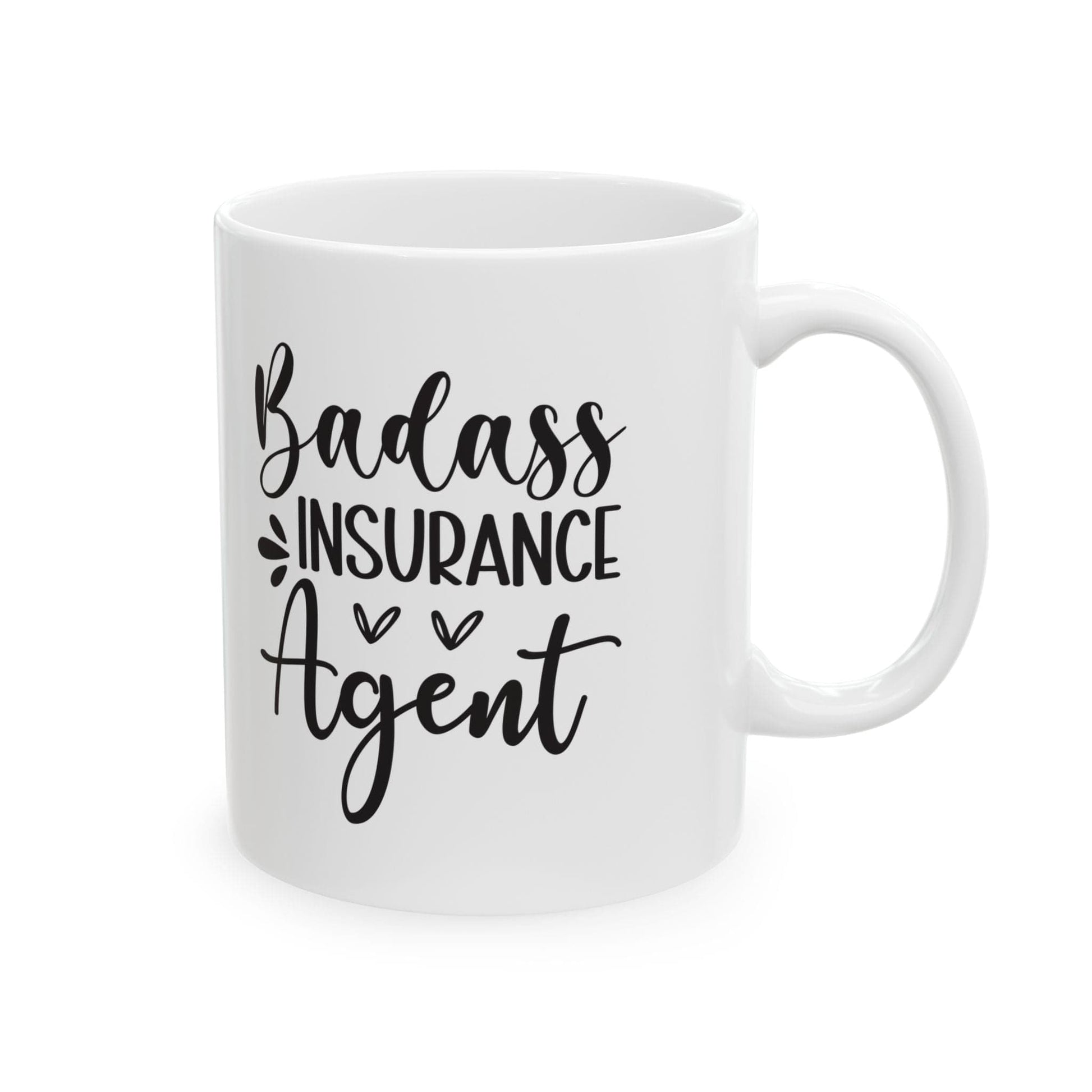 Printify Mug 11oz Bad a** Insurance Agent Ceramic Mug 11oz
