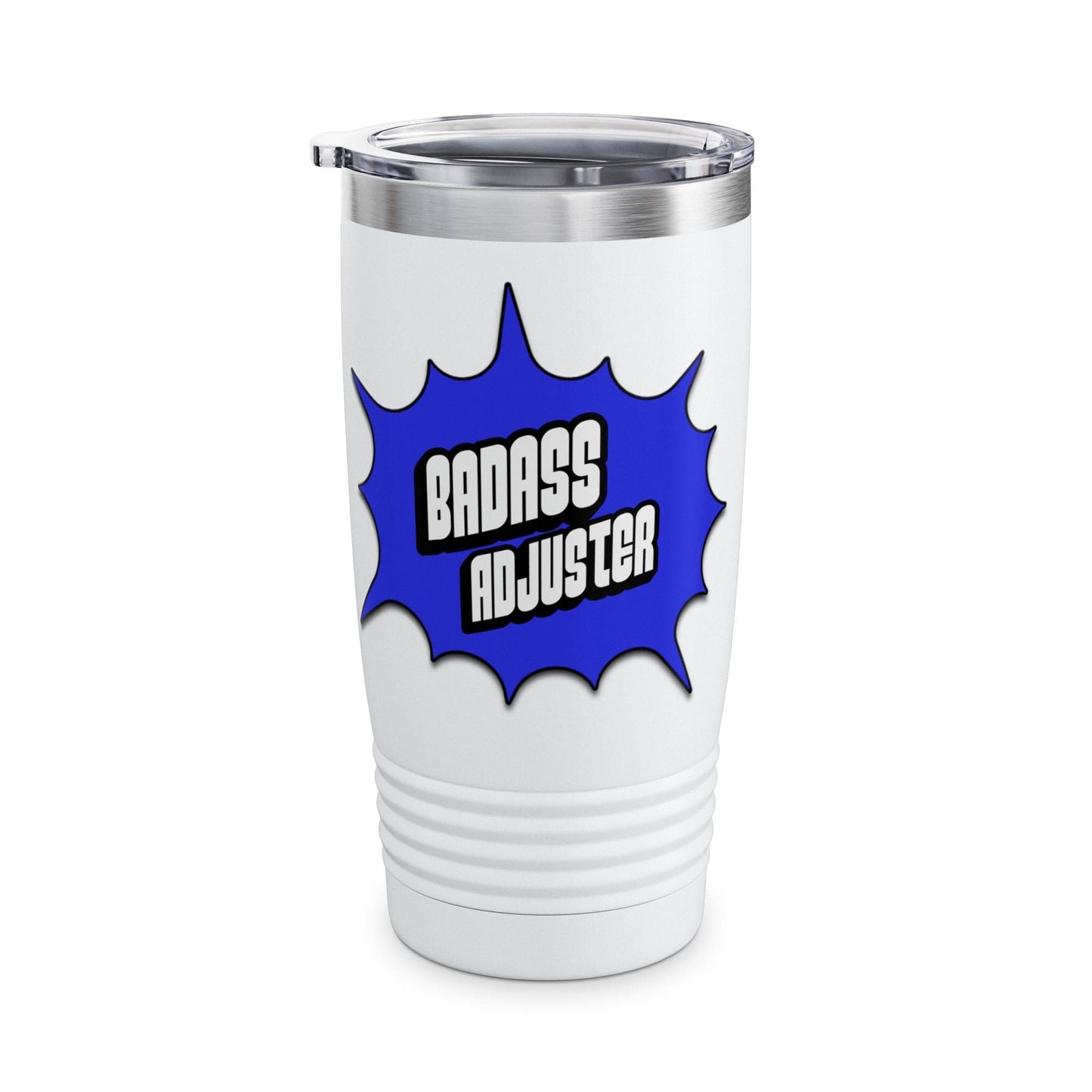 Printify Mug White / 20oz Badass Adjuster 20oz Ringneck Tumbler - Durable Travel Mug for Cool Vibes