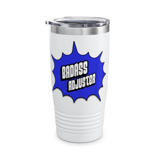 Printify Mug White / 20oz Badass Adjuster 20oz Ringneck Tumbler - Durable Travel Mug for Cool Vibes