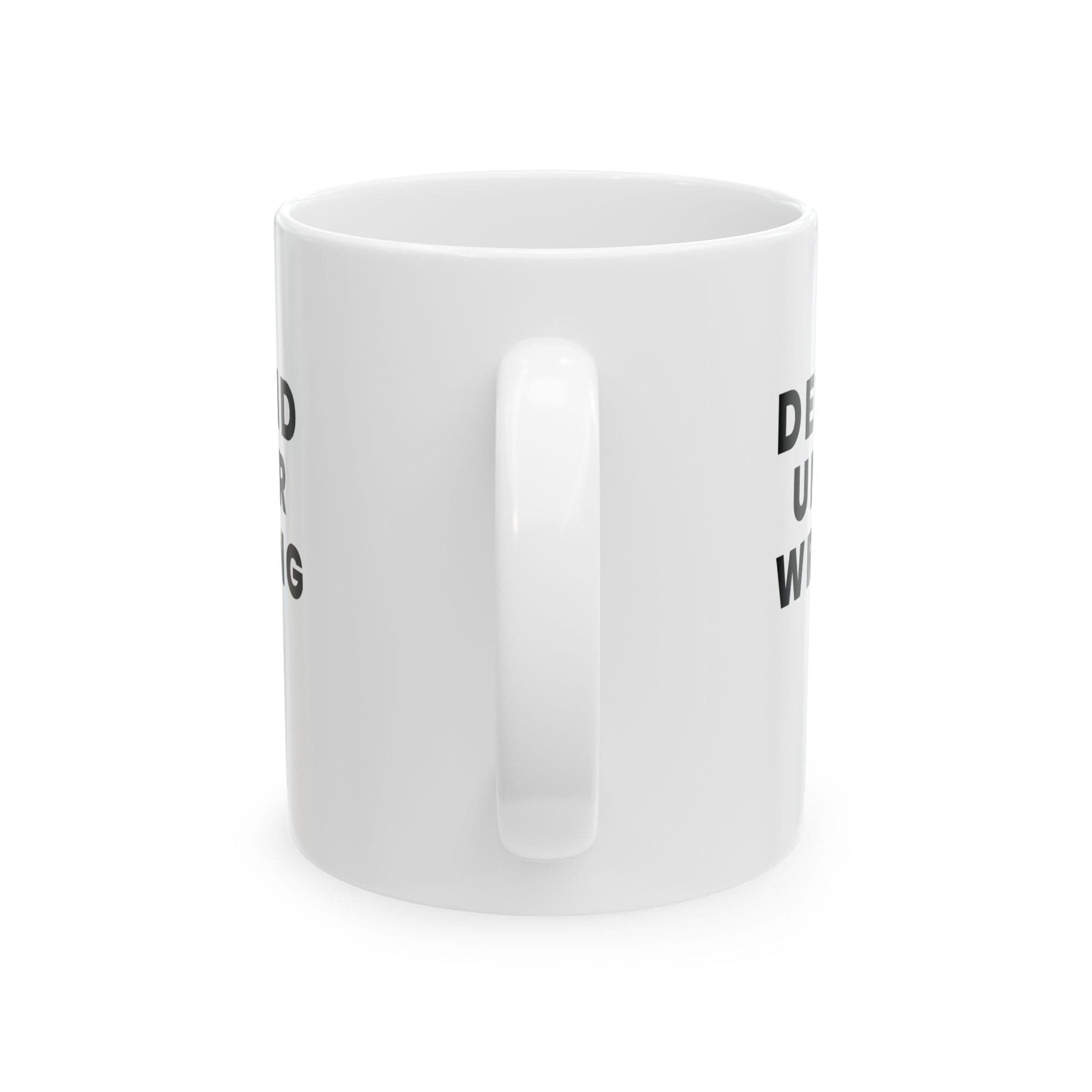 Printify Mug 11oz Defund Underwriting Funny Insurance Coffee Ceramic Mug, 11oz
