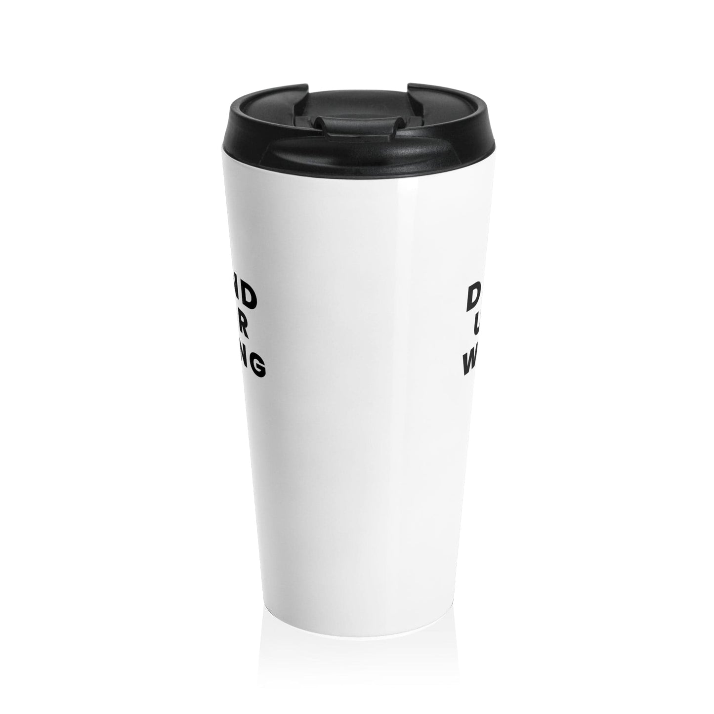 Printify Mug 15oz Defund Underwriting  Funny Insurance Stainless Steel Travel Mug