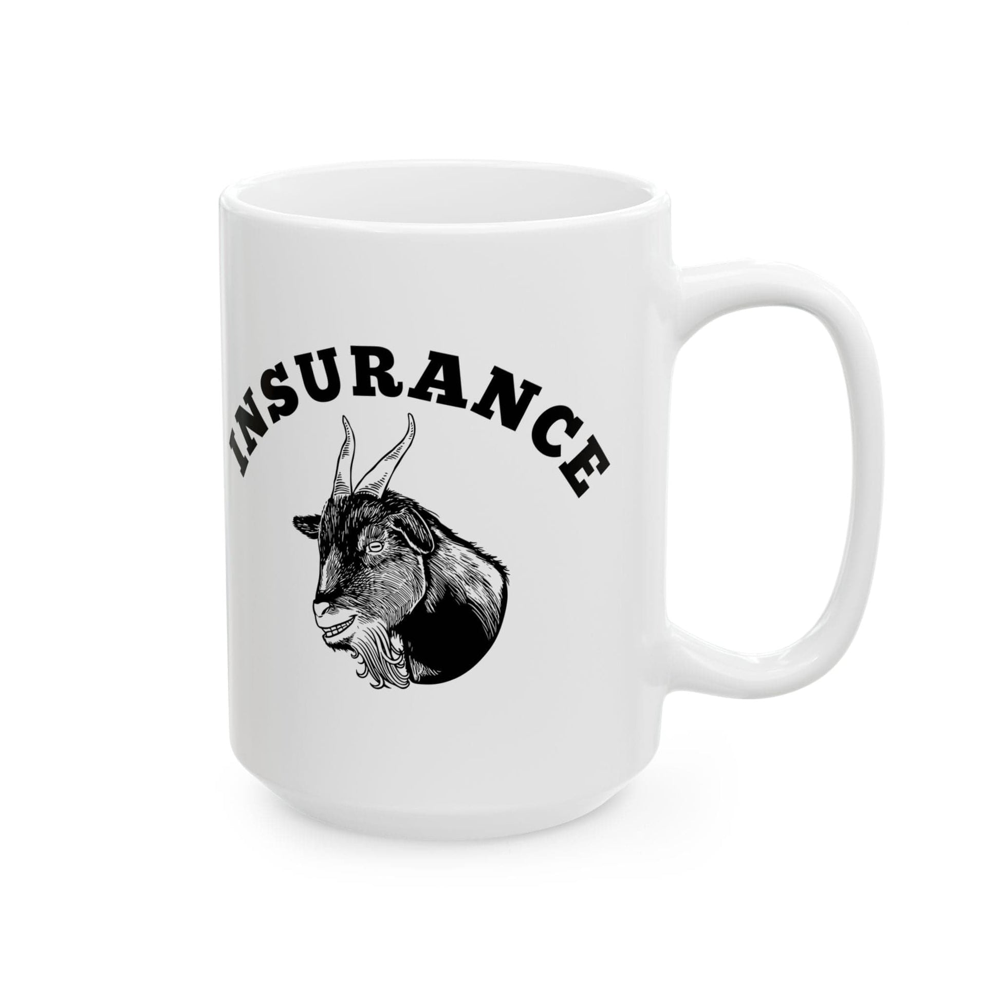 Printify Mug Goat of Insurance Ceramic Mug, (11oz, 15oz)