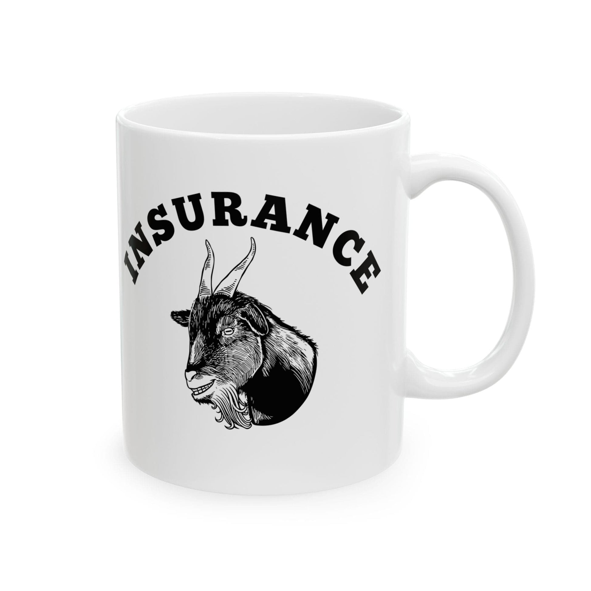 Printify Mug Goat of Insurance Ceramic Mug, (11oz, 15oz)