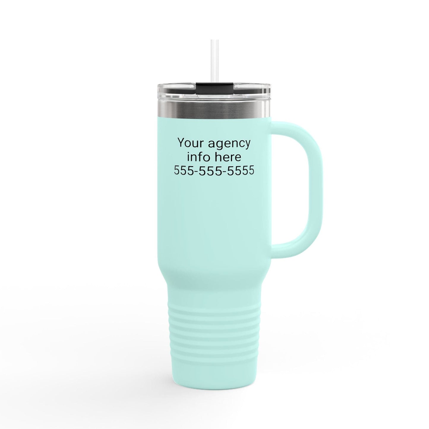 Printify Mug I love insurance personalized agency Insulated Travel Mug, 40oz