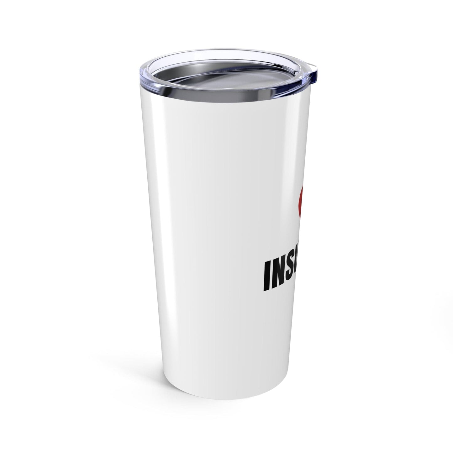 Printify Mug 20oz I love Insurance Tumbler 20oz with lid for insurance agents, adjusters and underwriters