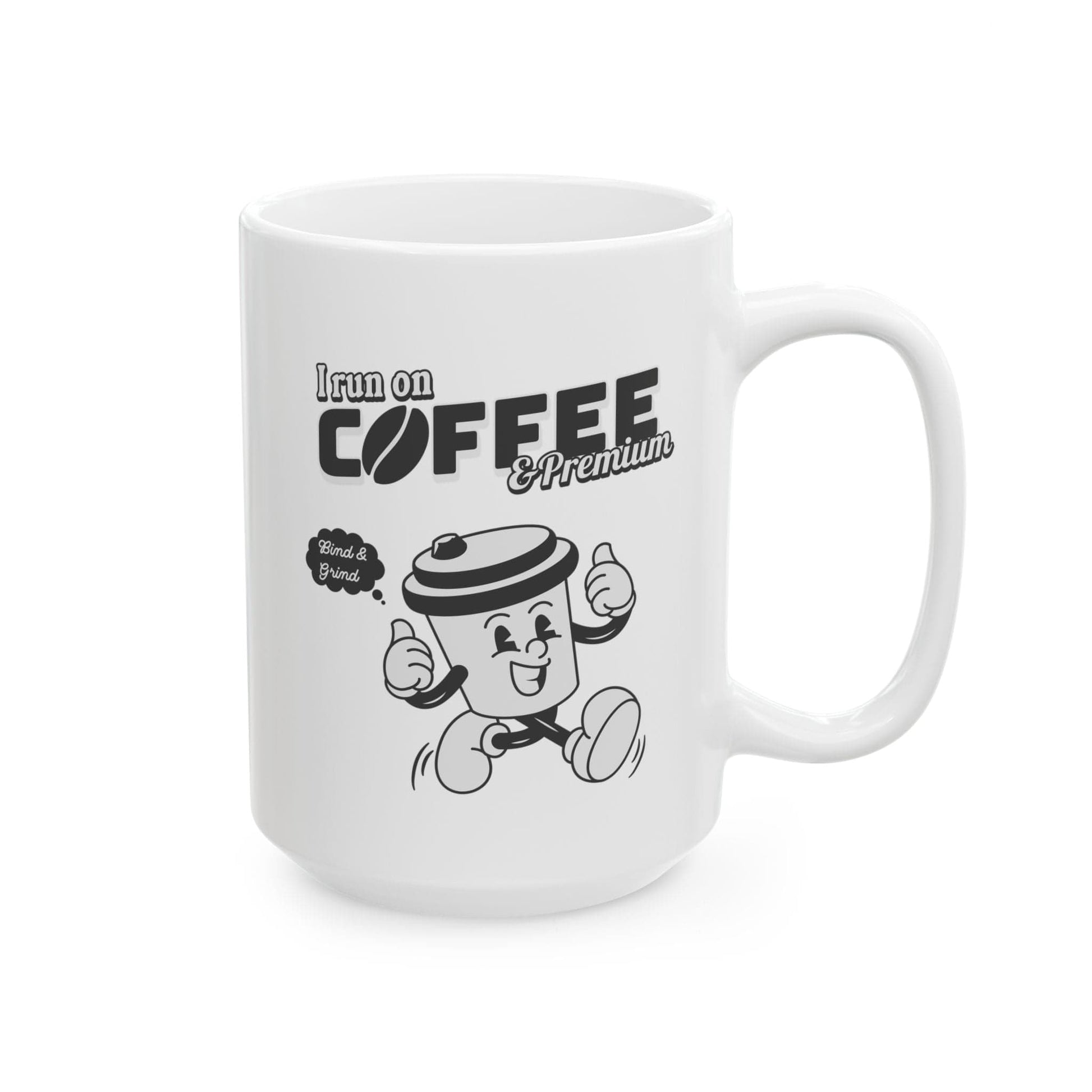 Printify Mug 15oz I run on coffee and premium insurance agent mug 15 oz large