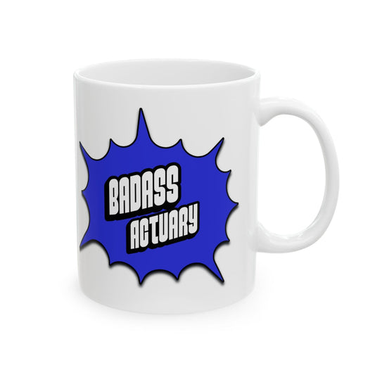 Printify Mug 11oz Personalized Bad ass actuary mug for gift actuary insurance math coffee mug