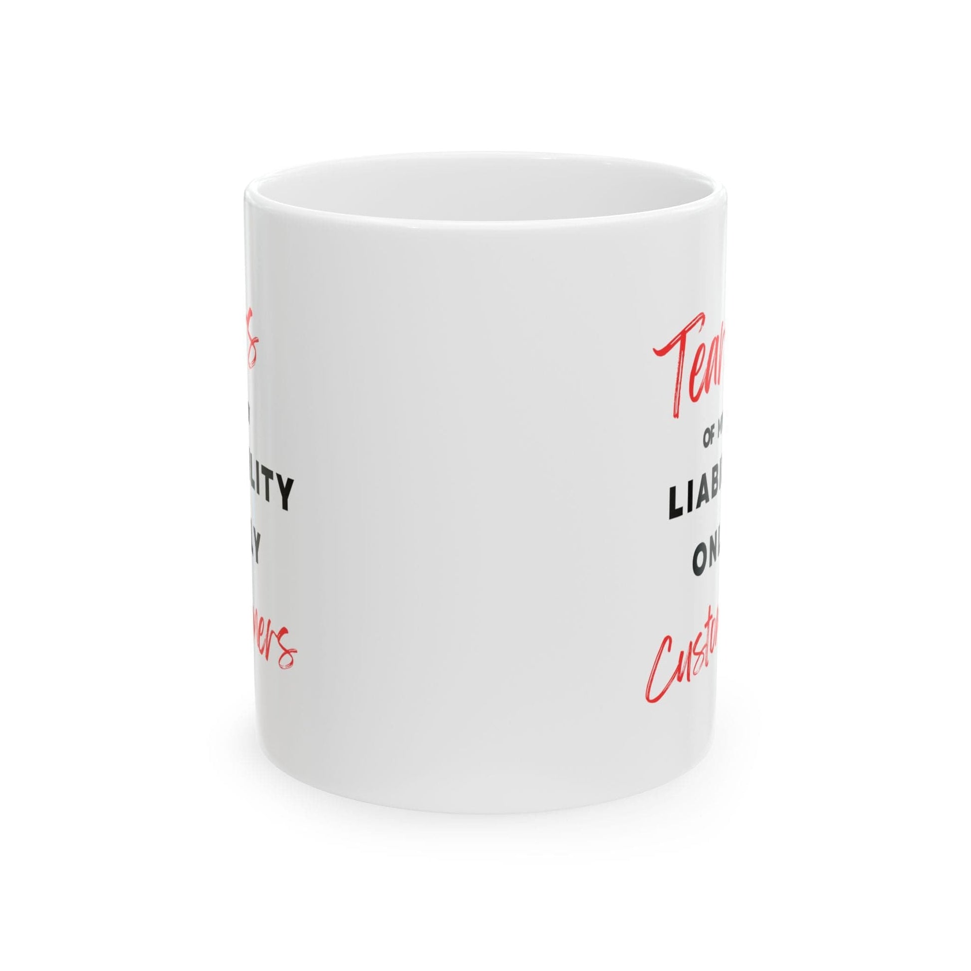 Printify Mug 11oz Tears of My Liability Only Customers Coffee Mug Funny Insurance Agent Gift Joke