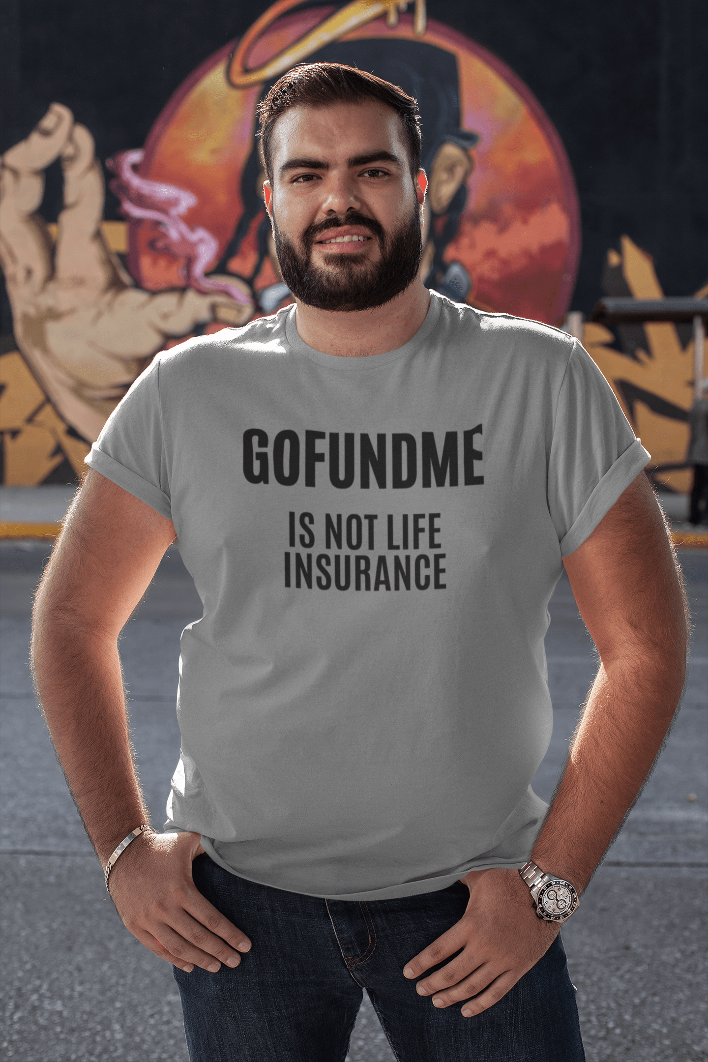Go Fund Me is not Life Insurance Mens T Shirt Funny Insurance Agent Gift