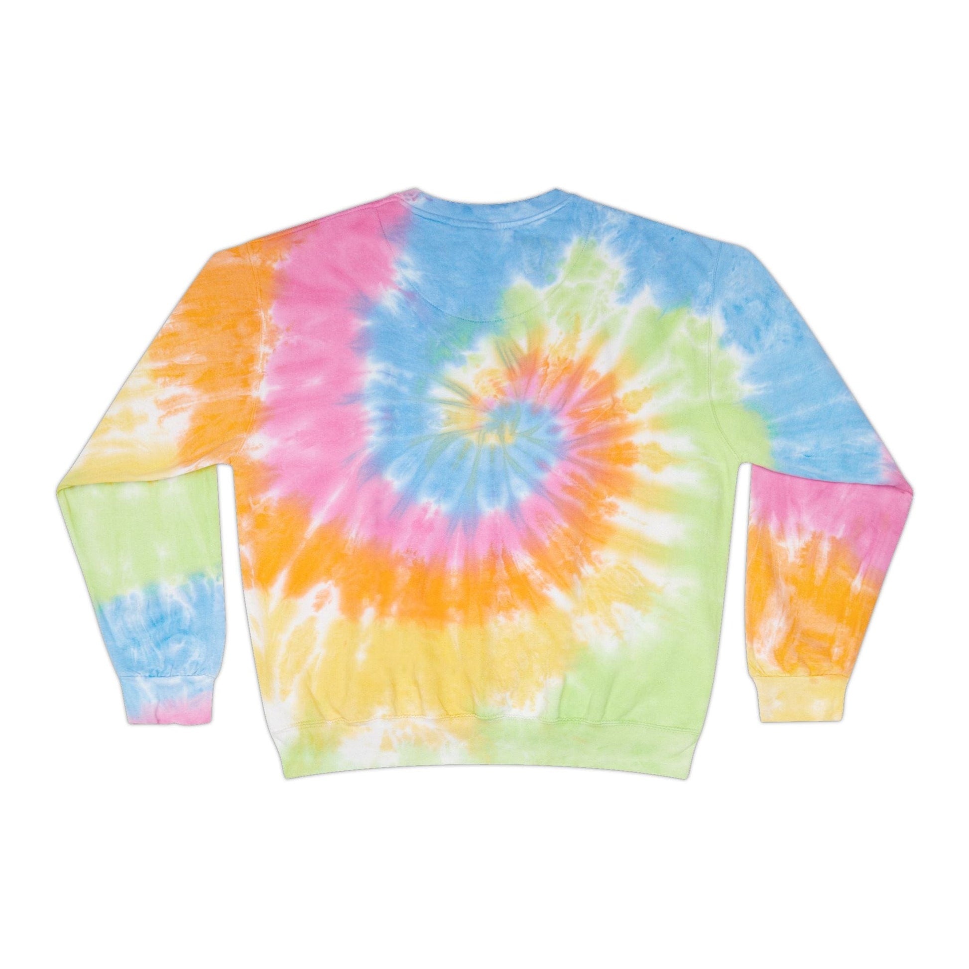 Printify Sweatshirt Go Fund Me is not Life Insurance Unisex Tie-Dye Sweatshirt