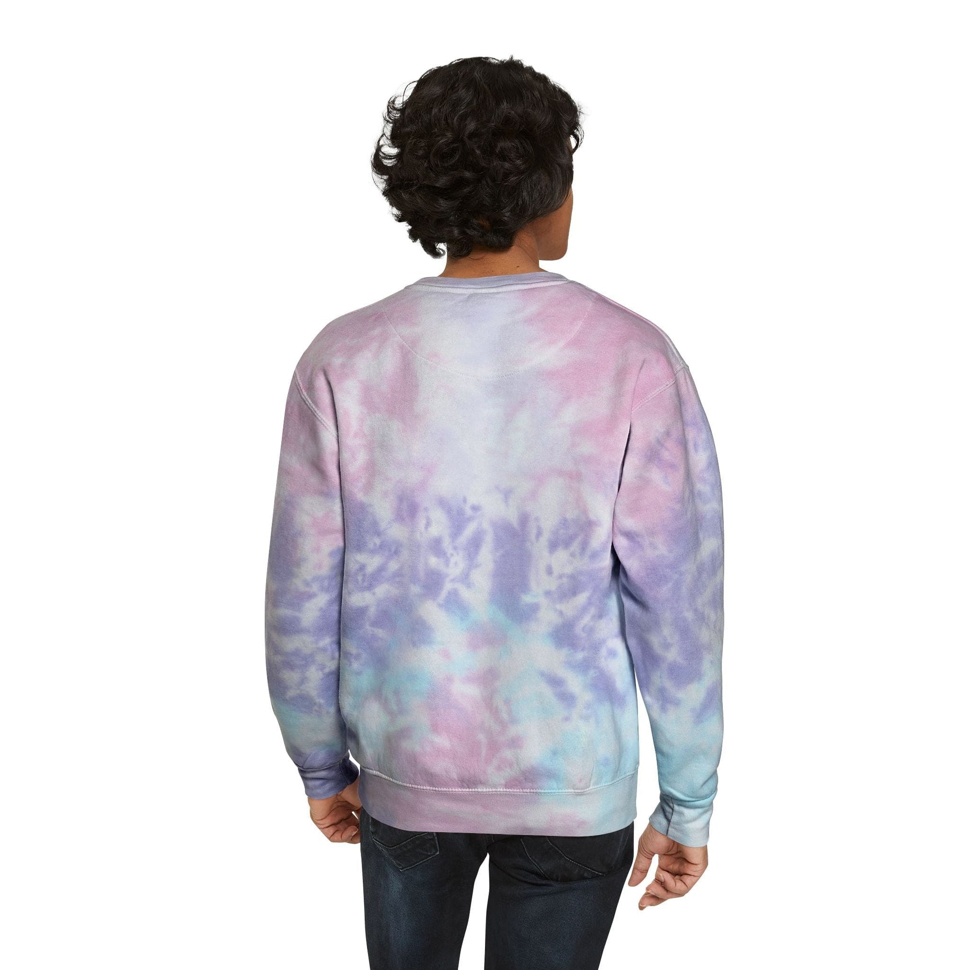 Printify Sweatshirt Go Fund Me is not Life Insurance Unisex Tie-Dye Sweatshirt