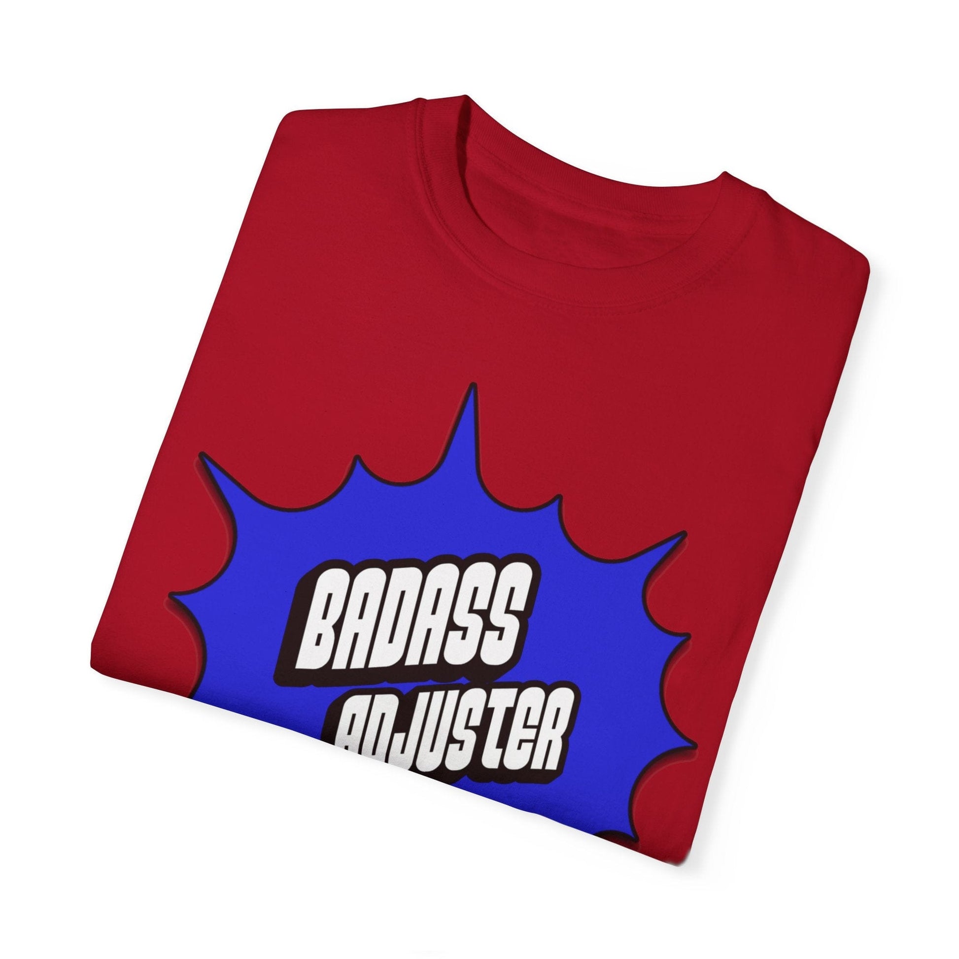 Printify T-Shirt Badass Adjuster Comic Book Style Unisex Garment-Dyed T-Shirt