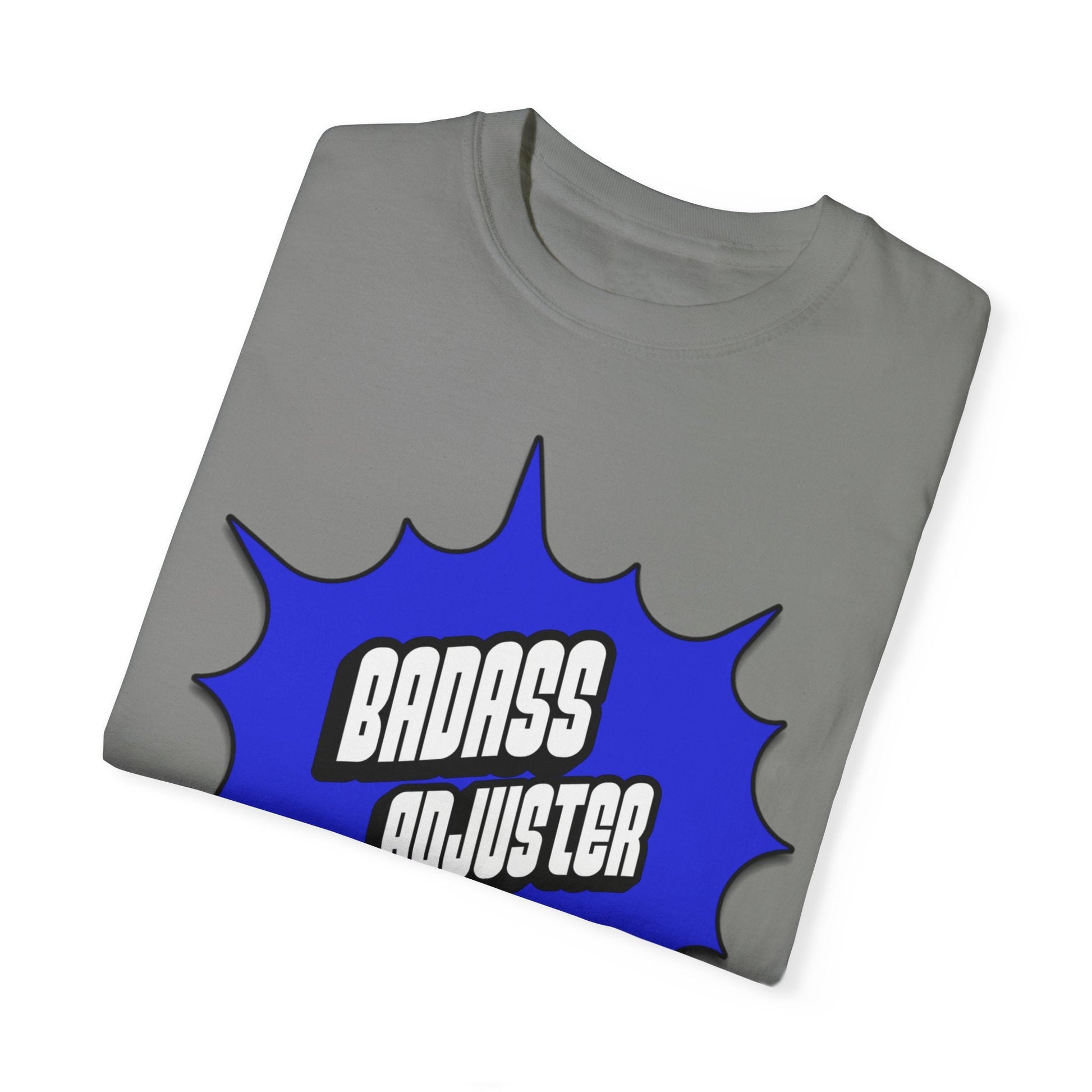 Printify T-Shirt Badass Adjuster Comic Book Style Unisex Garment-Dyed T-Shirt