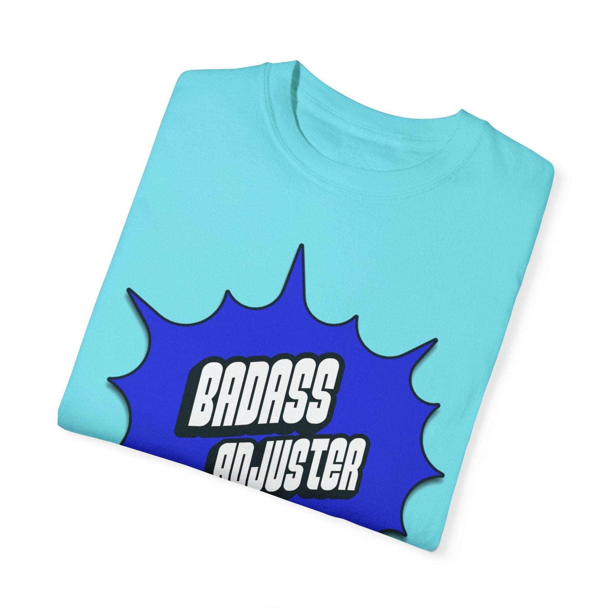 Printify T-Shirt Badass Adjuster Comic Book Style Unisex Garment-Dyed T-Shirt