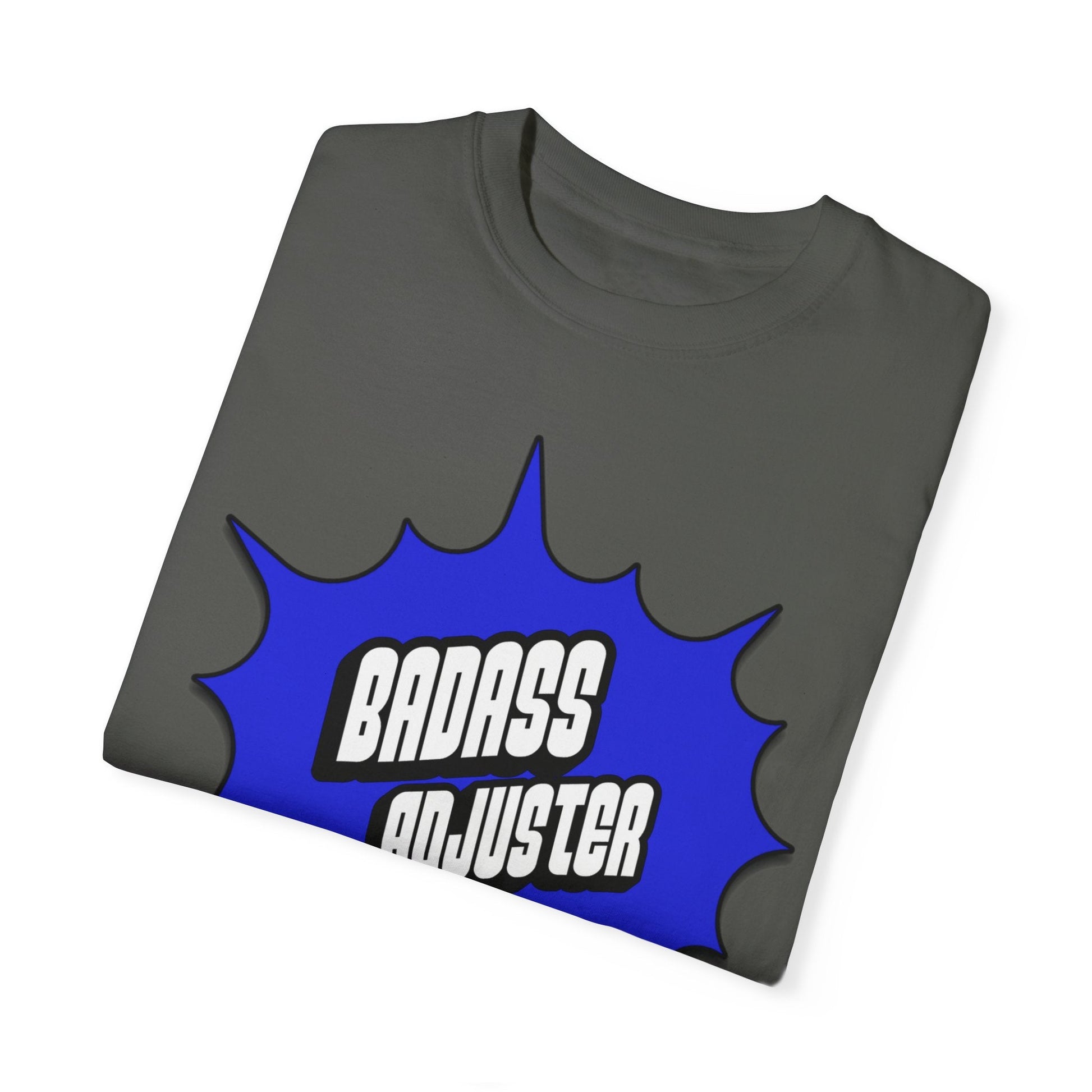 Printify T-Shirt Badass Adjuster Comic Book Style Unisex Garment-Dyed T-Shirt
