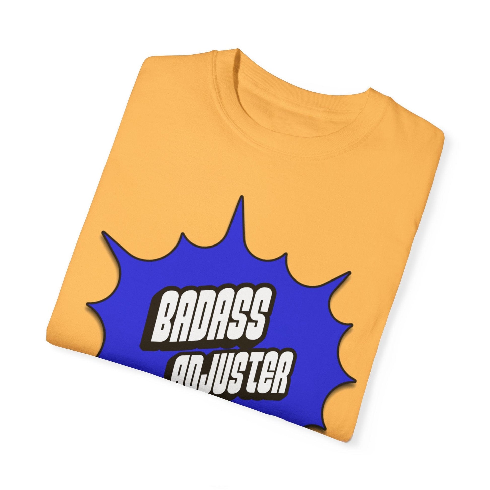 Printify T-Shirt Badass Adjuster Comic Book Style Unisex Garment-Dyed T-Shirt