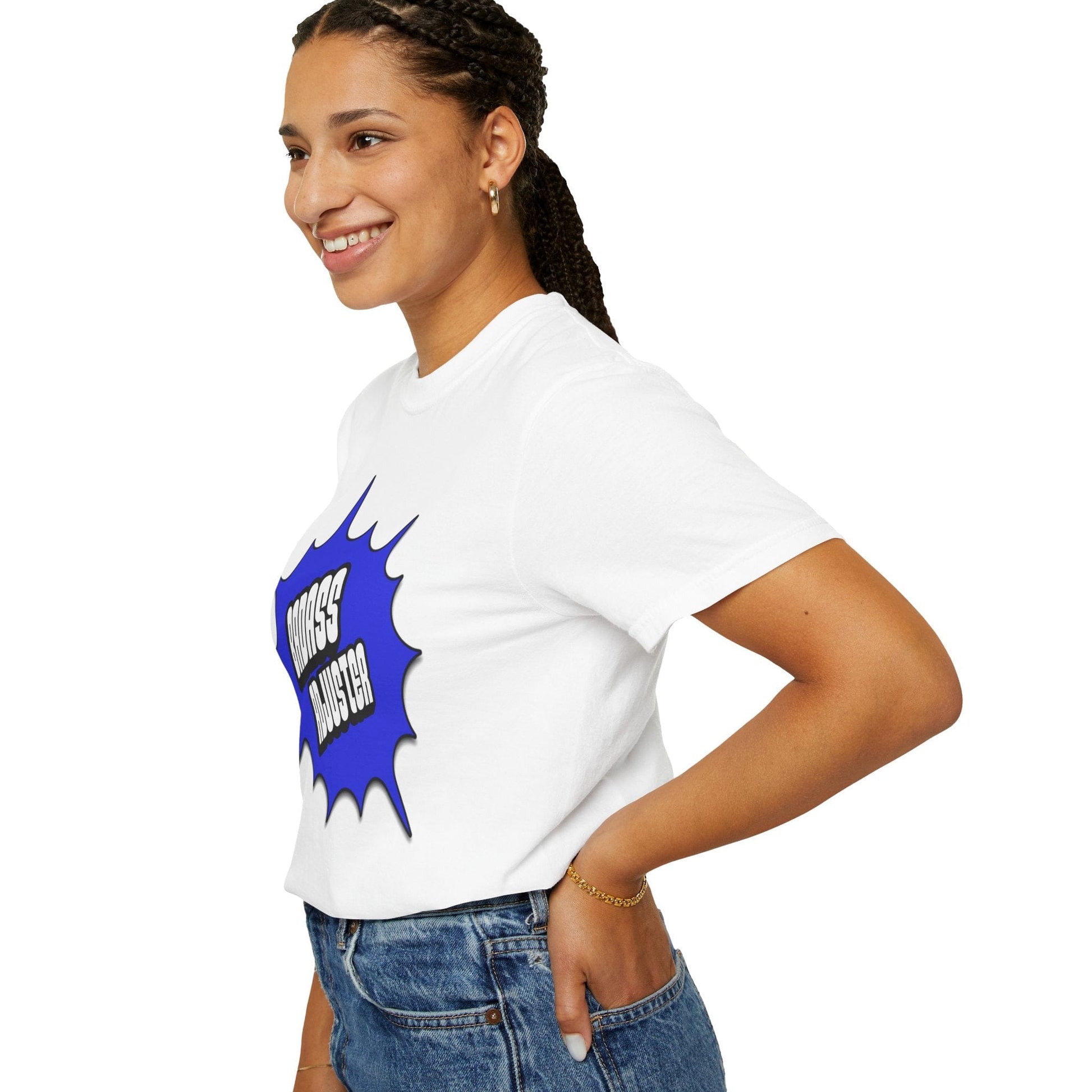 Printify T-Shirt Badass Adjuster Comic Book Style Unisex Garment-Dyed T-Shirt