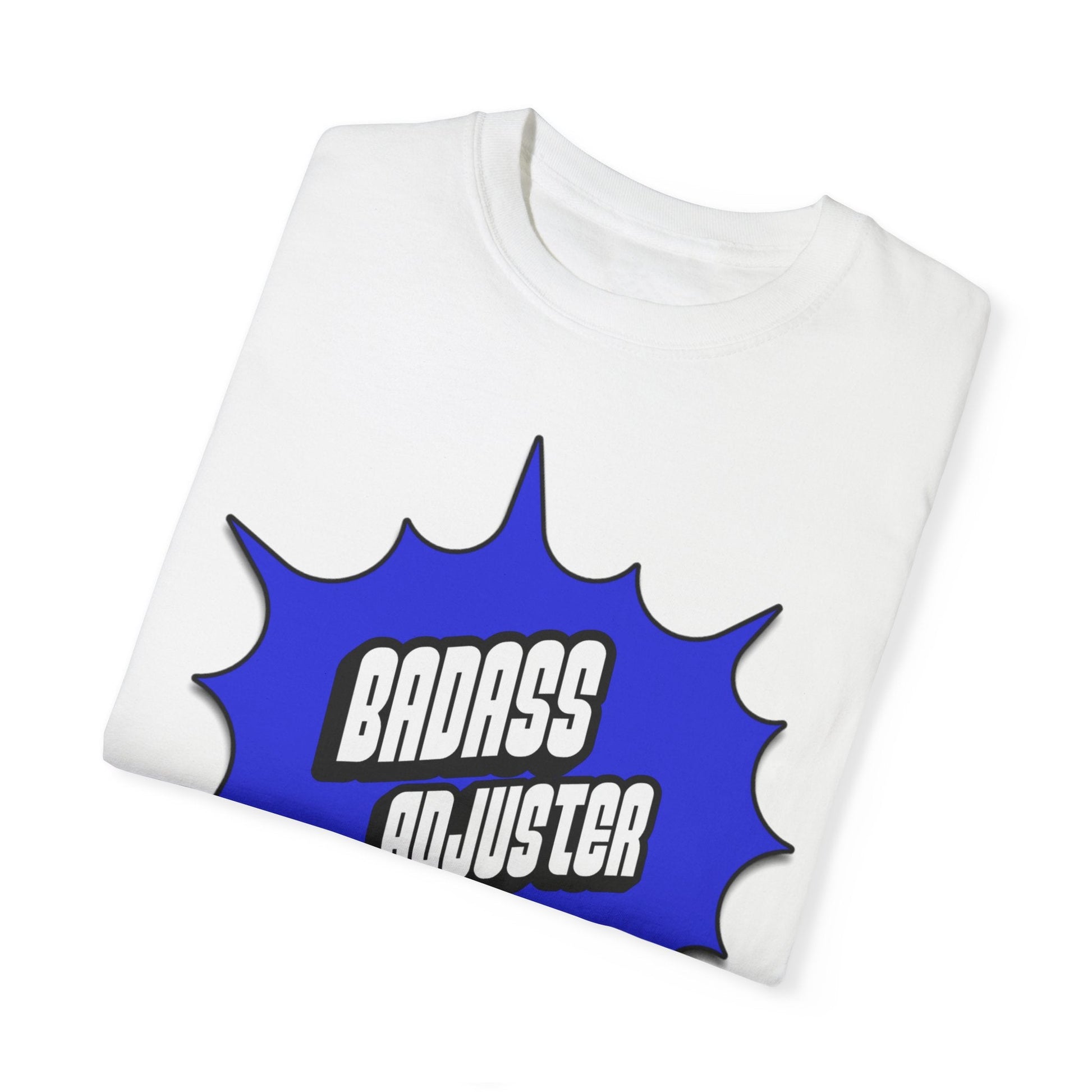 Printify T-Shirt Badass Adjuster Comic Book Style Unisex Garment-Dyed T-Shirt