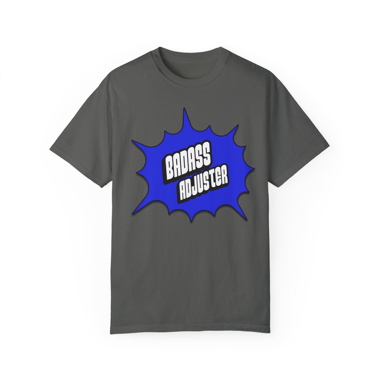 Printify T-Shirt Pepper / S Badass Adjuster Comic Book Style Unisex Garment-Dyed T-Shirt