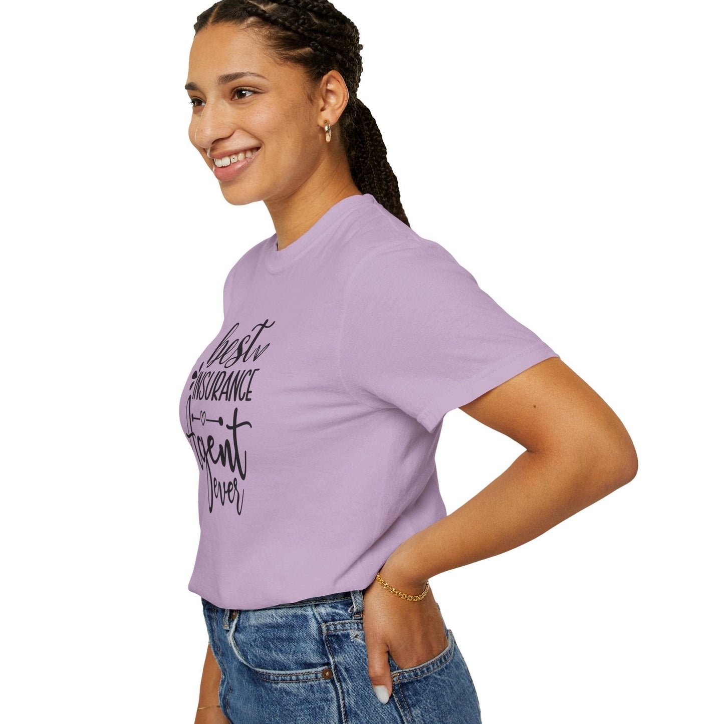Printify T-Shirt Best Insurance Agent Ever T Shirt Pastel Comfort Colors Short Sleeve Womens