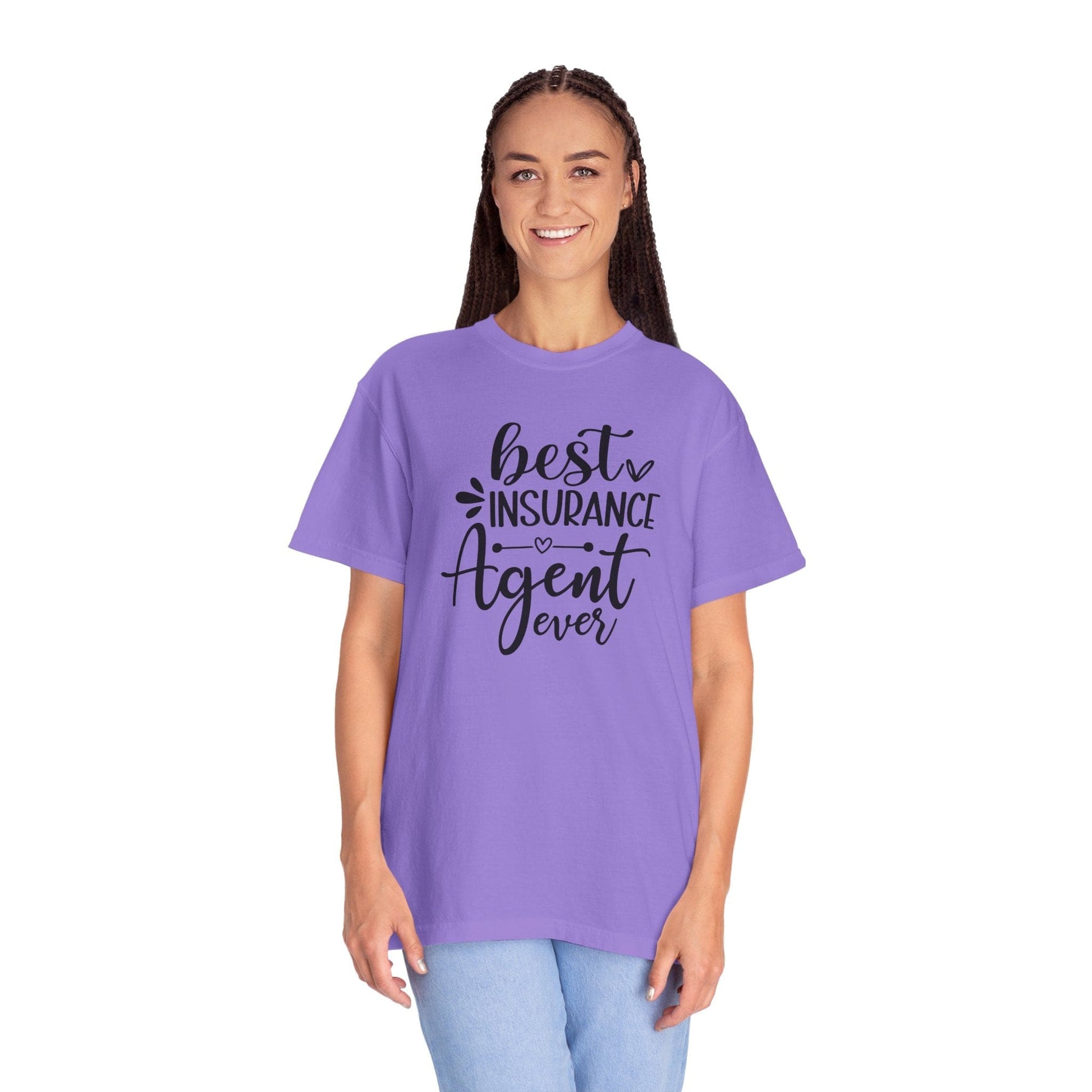 Printify T-Shirt Best Insurance Agent Ever T Shirt Pastel Comfort Colors Short Sleeve Womens