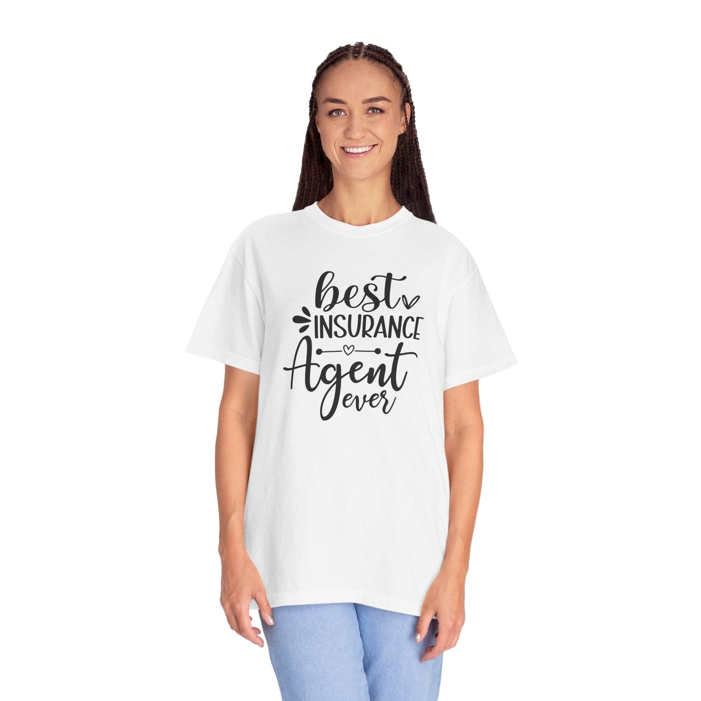 Printify T-Shirt Best Insurance Agent Ever T Shirt Pastel Comfort Colors Short Sleeve Womens
