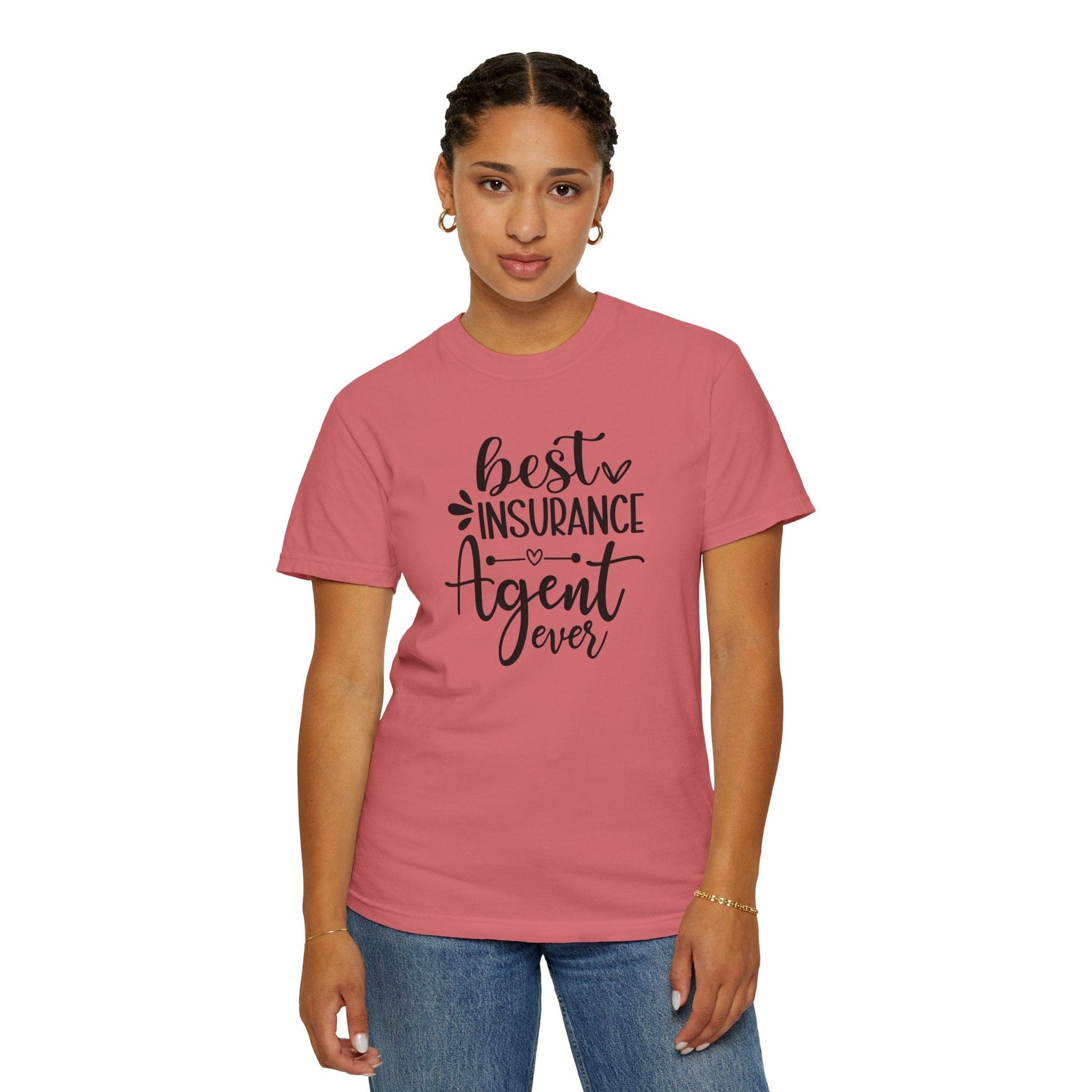 Printify T-Shirt Best Insurance Agent Ever T Shirt Pastel Comfort Colors Short Sleeve Womens