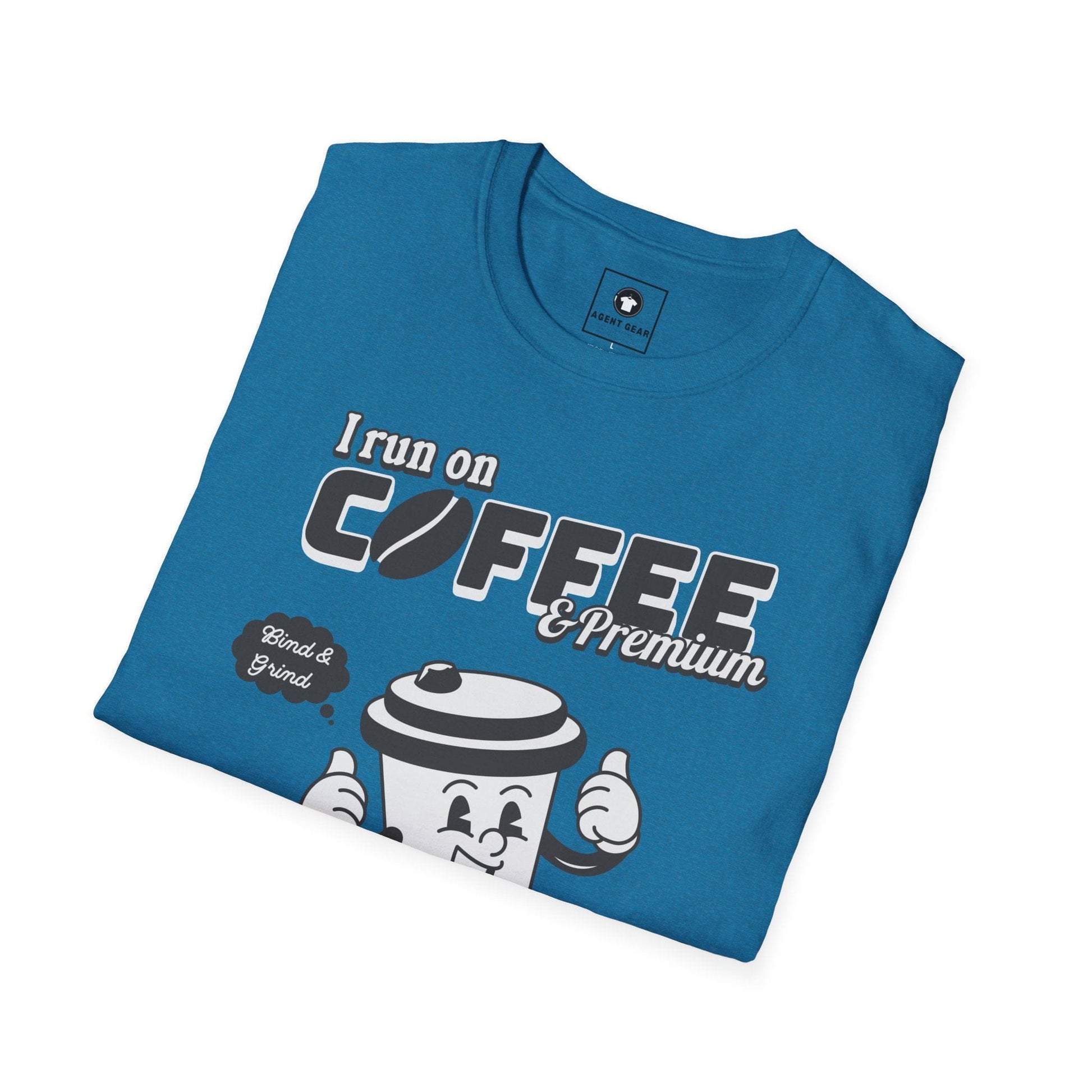 Printify T-Shirt Insurance agents run on coffee and premium retro vintage t shirt soft heathered